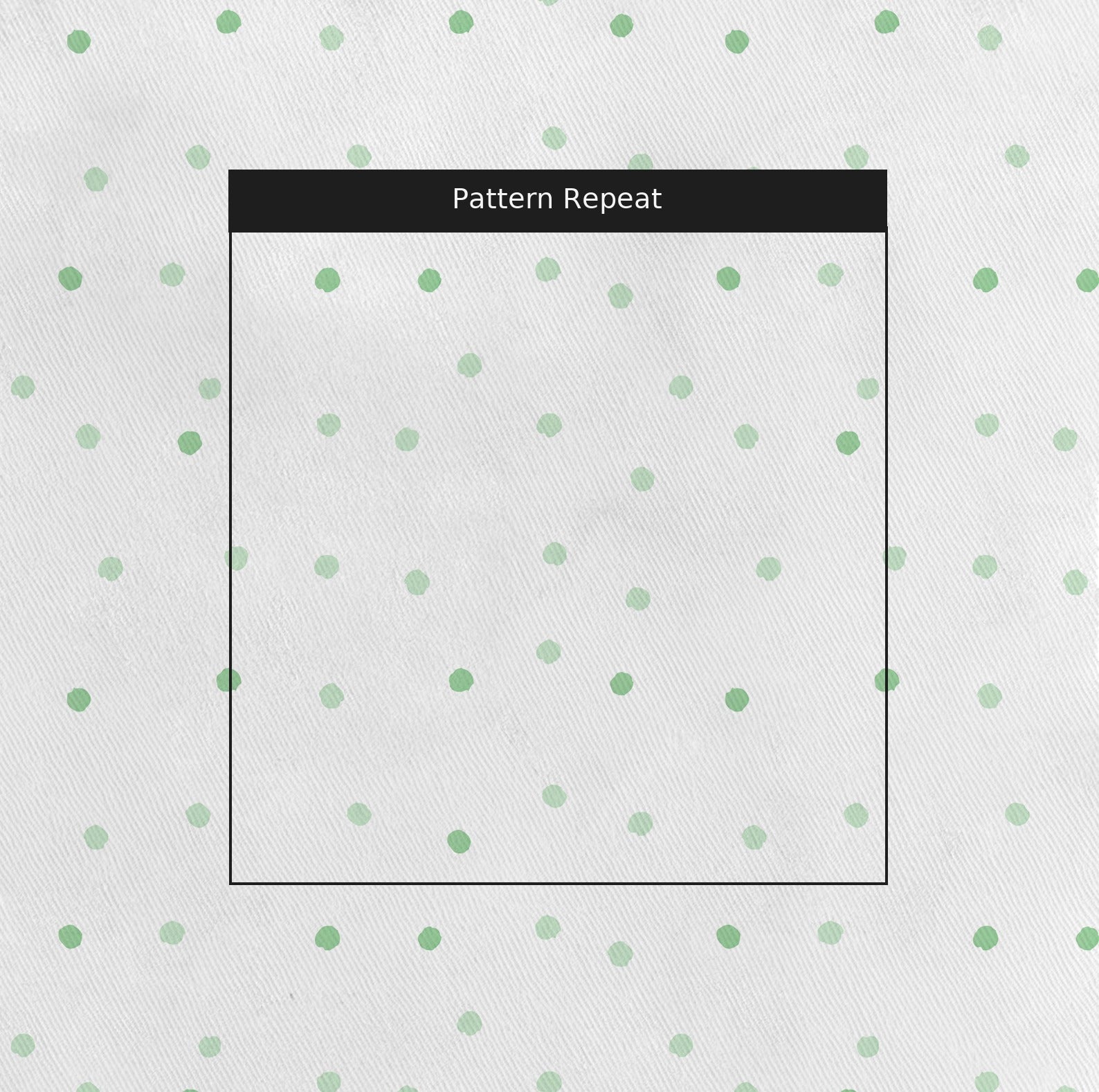 Green Aria Fabric by the Yard — pattern repeat