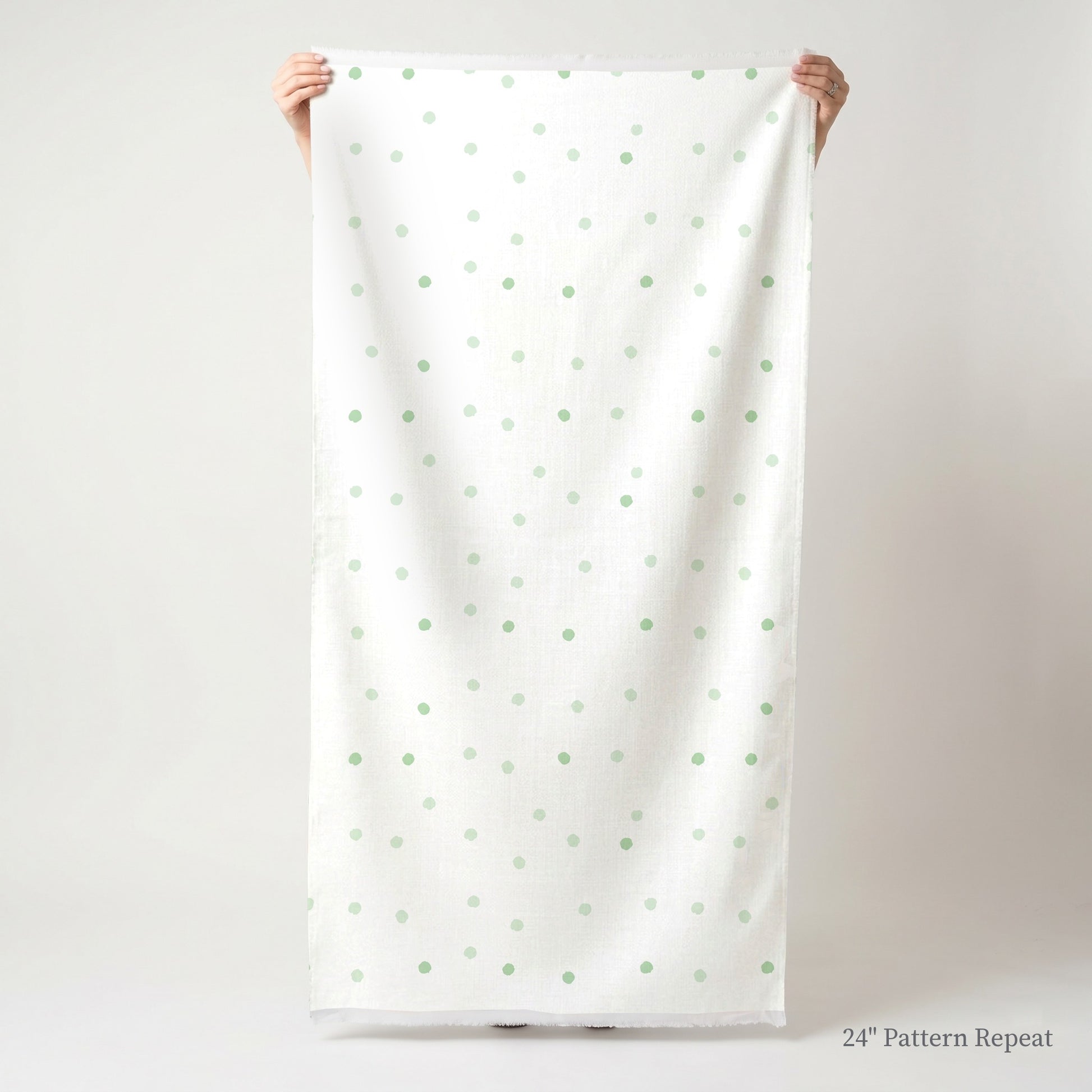 Green Aria Fabric by the Yard