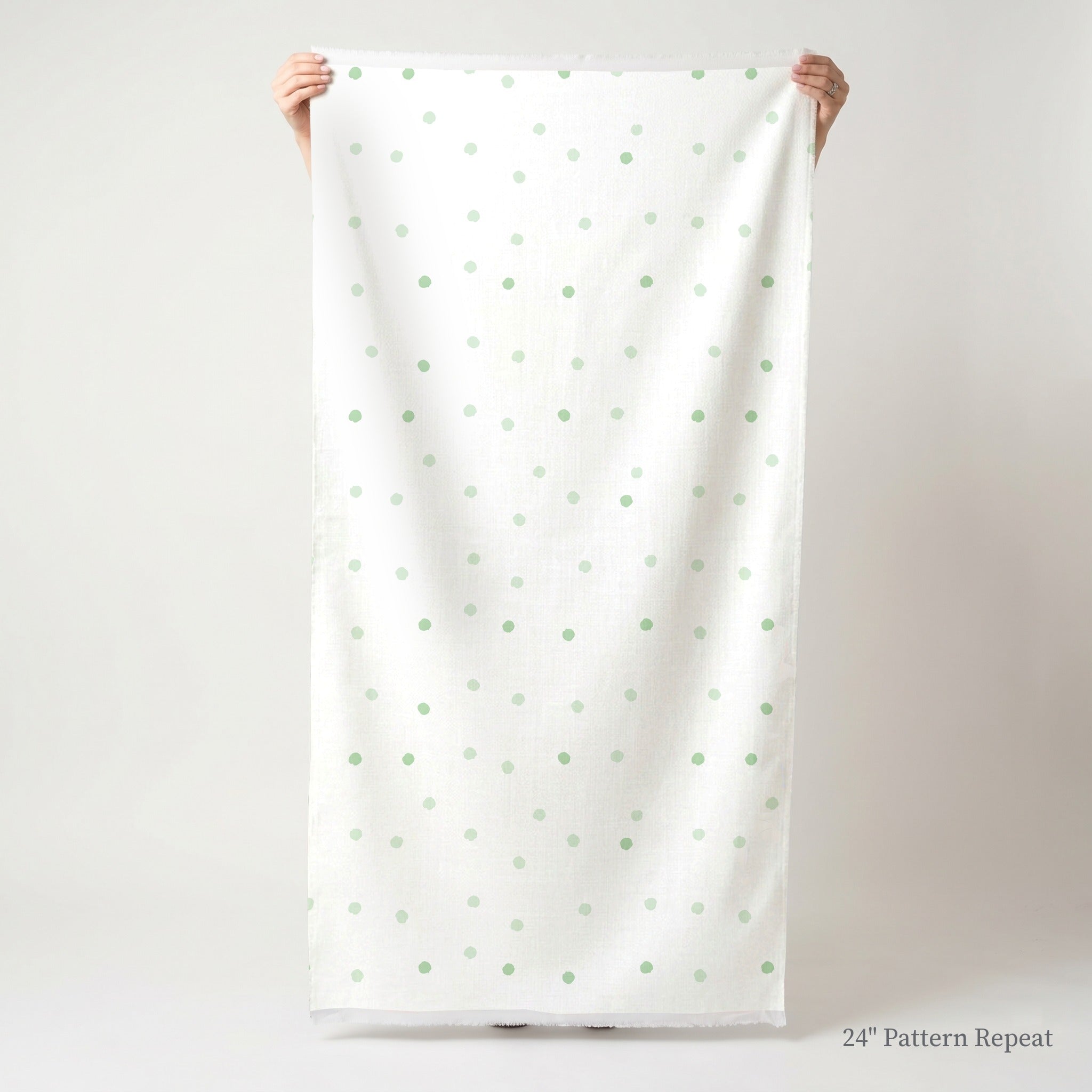 Green Aria Fabric by the Yard