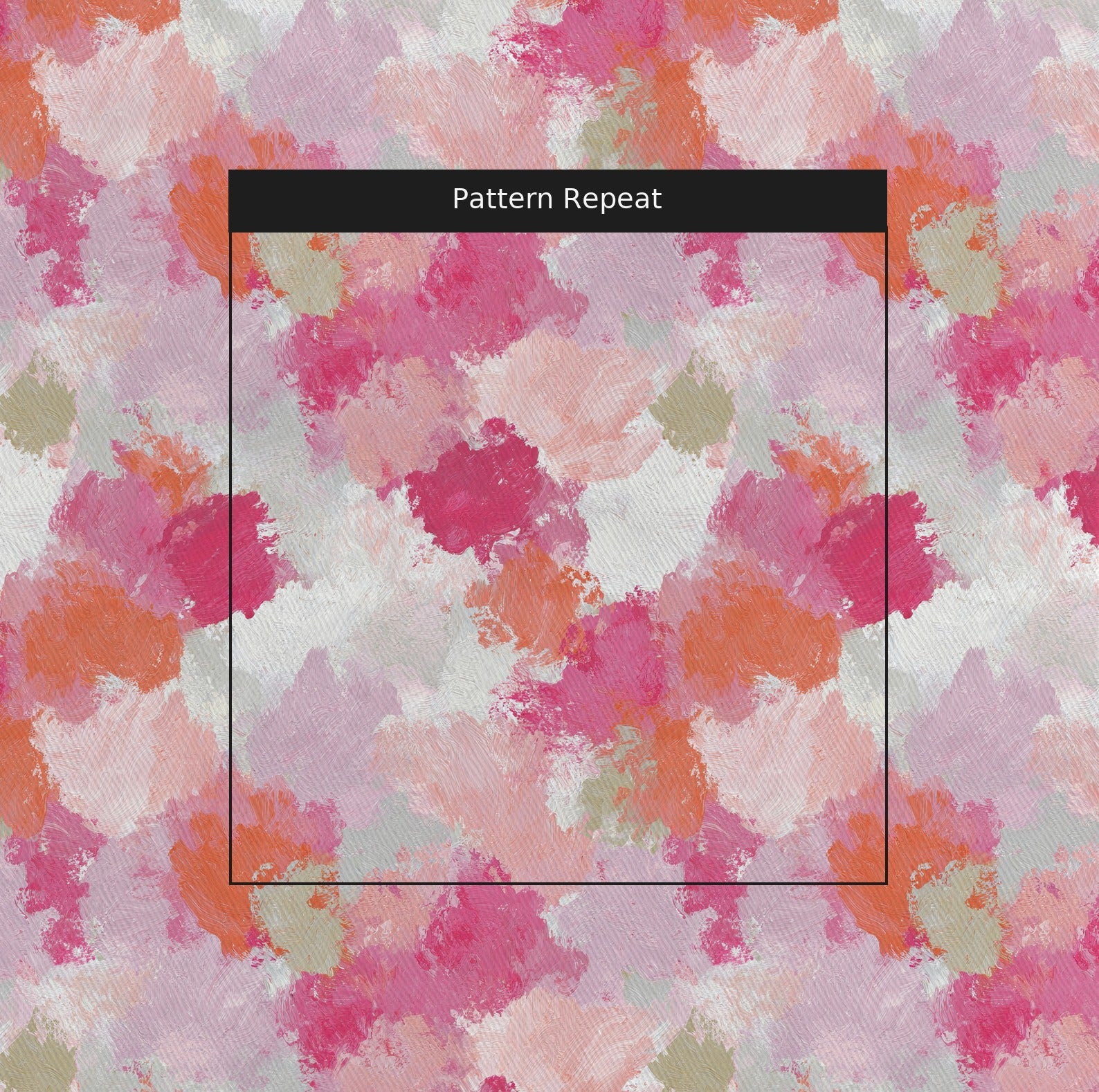 Sunset Swirl Fabric by the Yard — pattern repeat