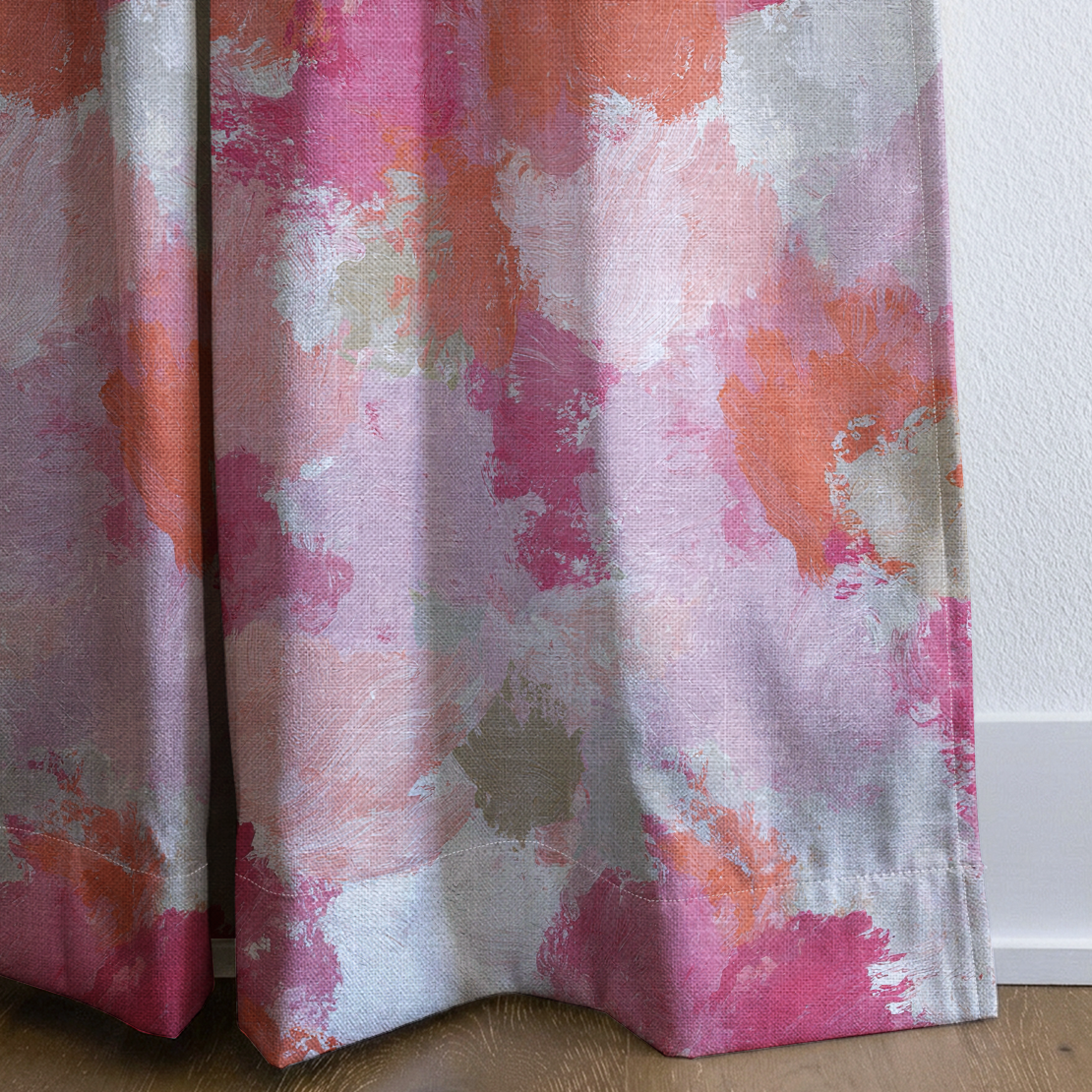 Sunset Swirl - Drapery — corner closeup