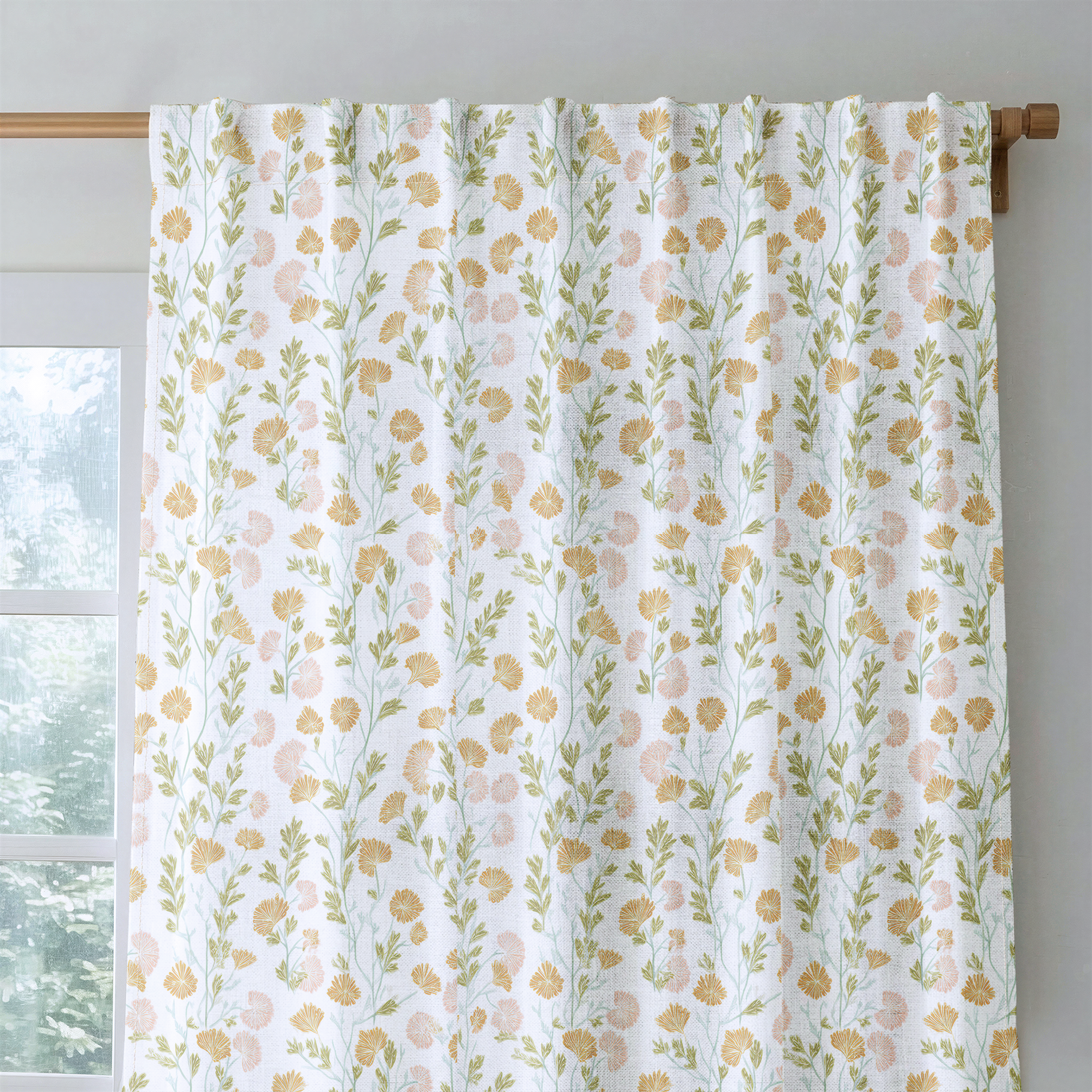 Faded Flora - Drapery — rod