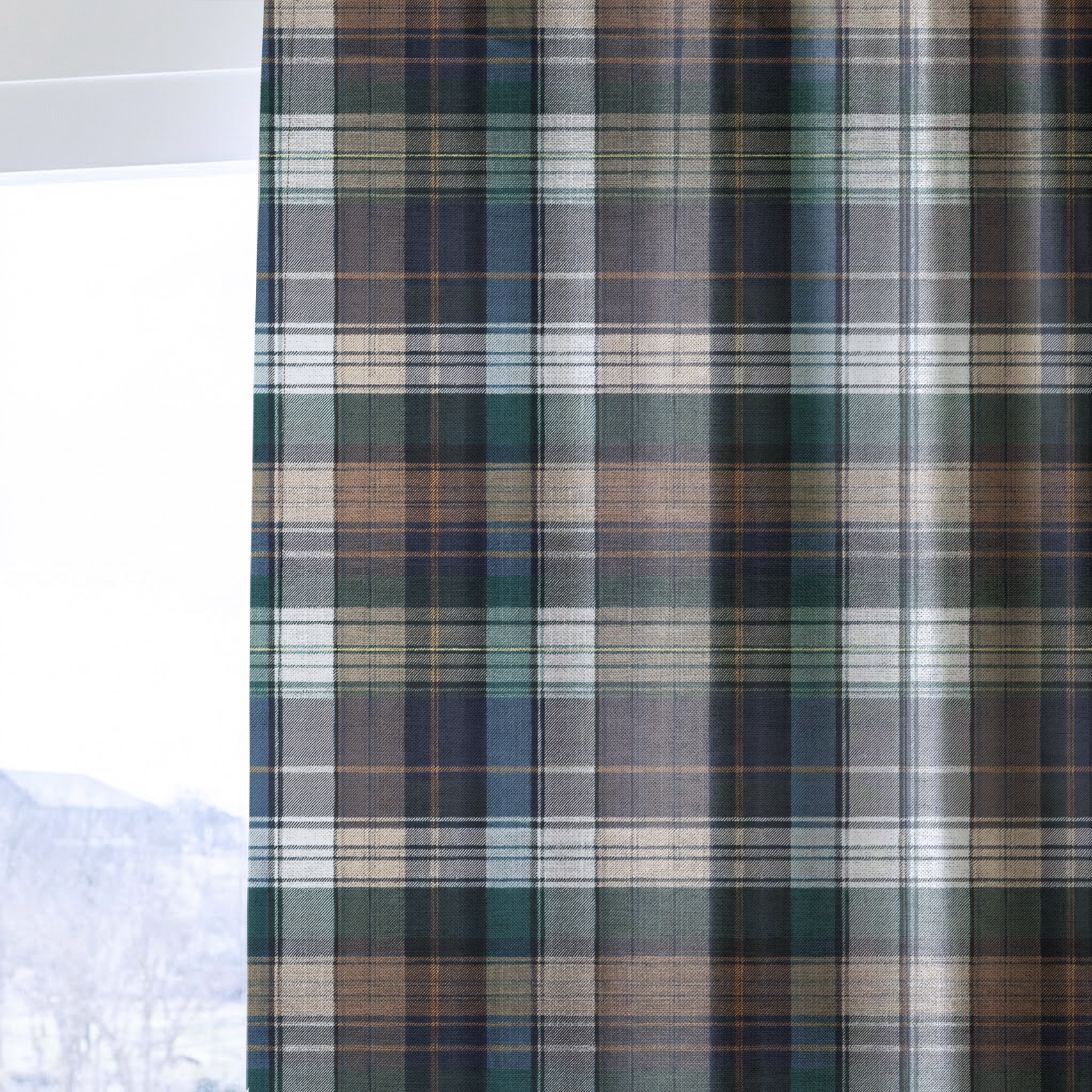 Highland Plaid - Drapery — one panel