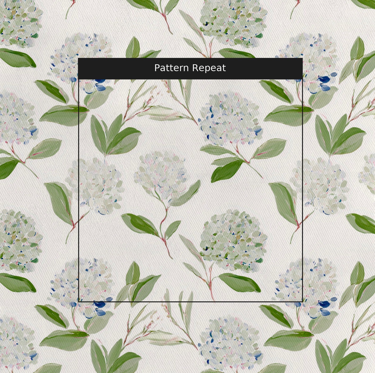 Marais Bloom Fabric by the Yard — pattern repeat