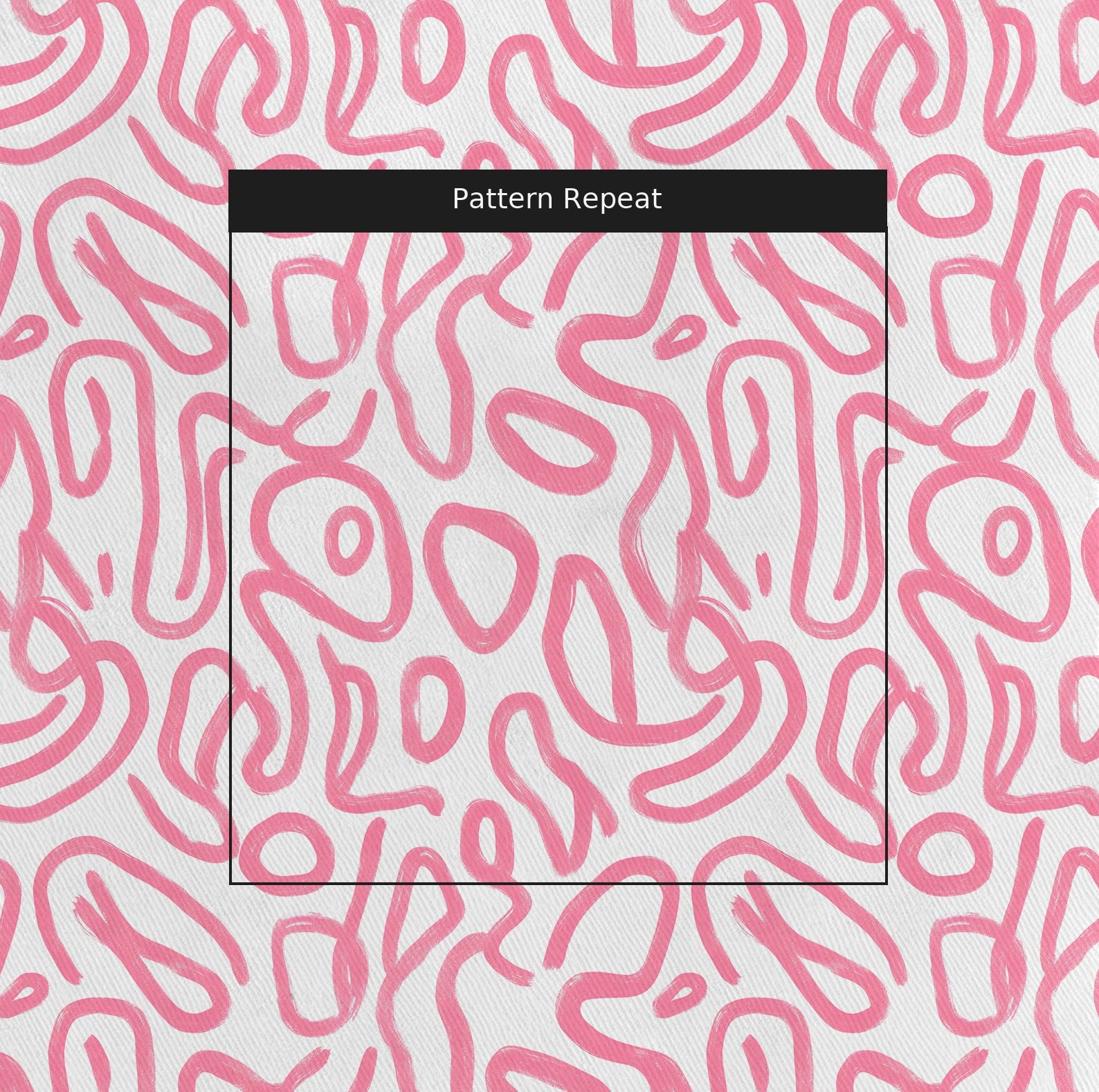 Pink Tangle Fabric by the Yard — pattern repeat