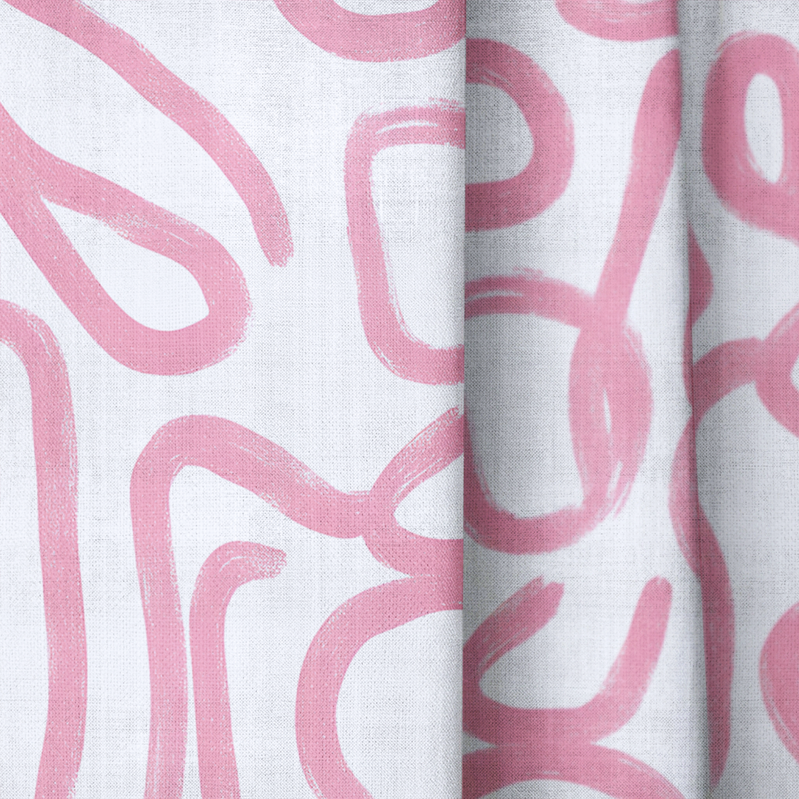Pink Tangle - Drapery — close up