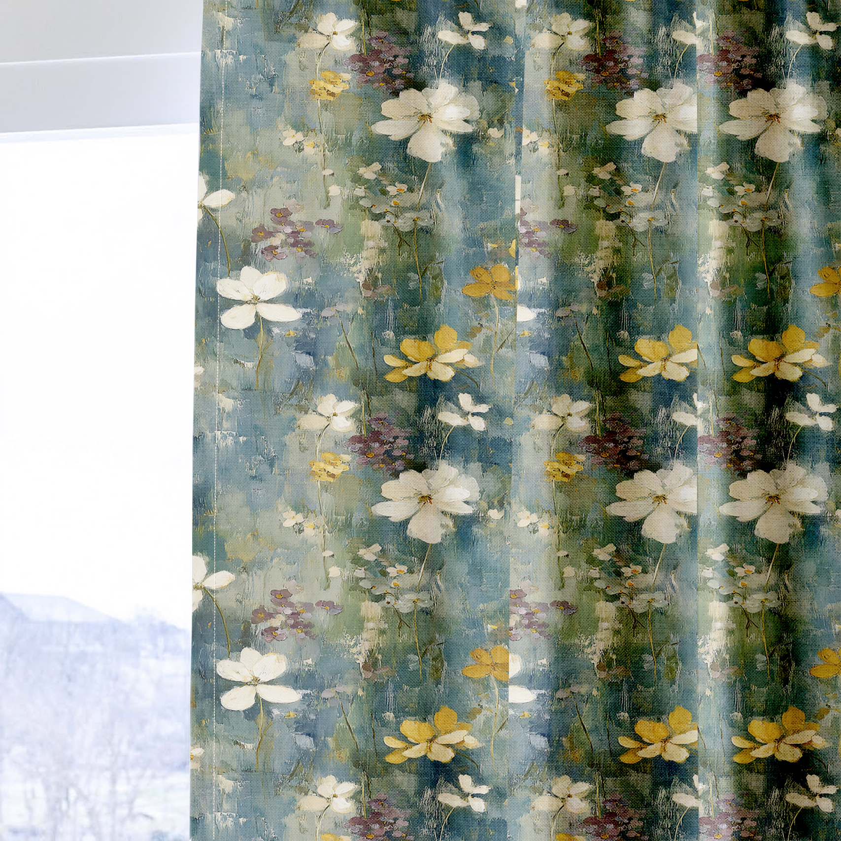 In Bloom - Drapery — one panel