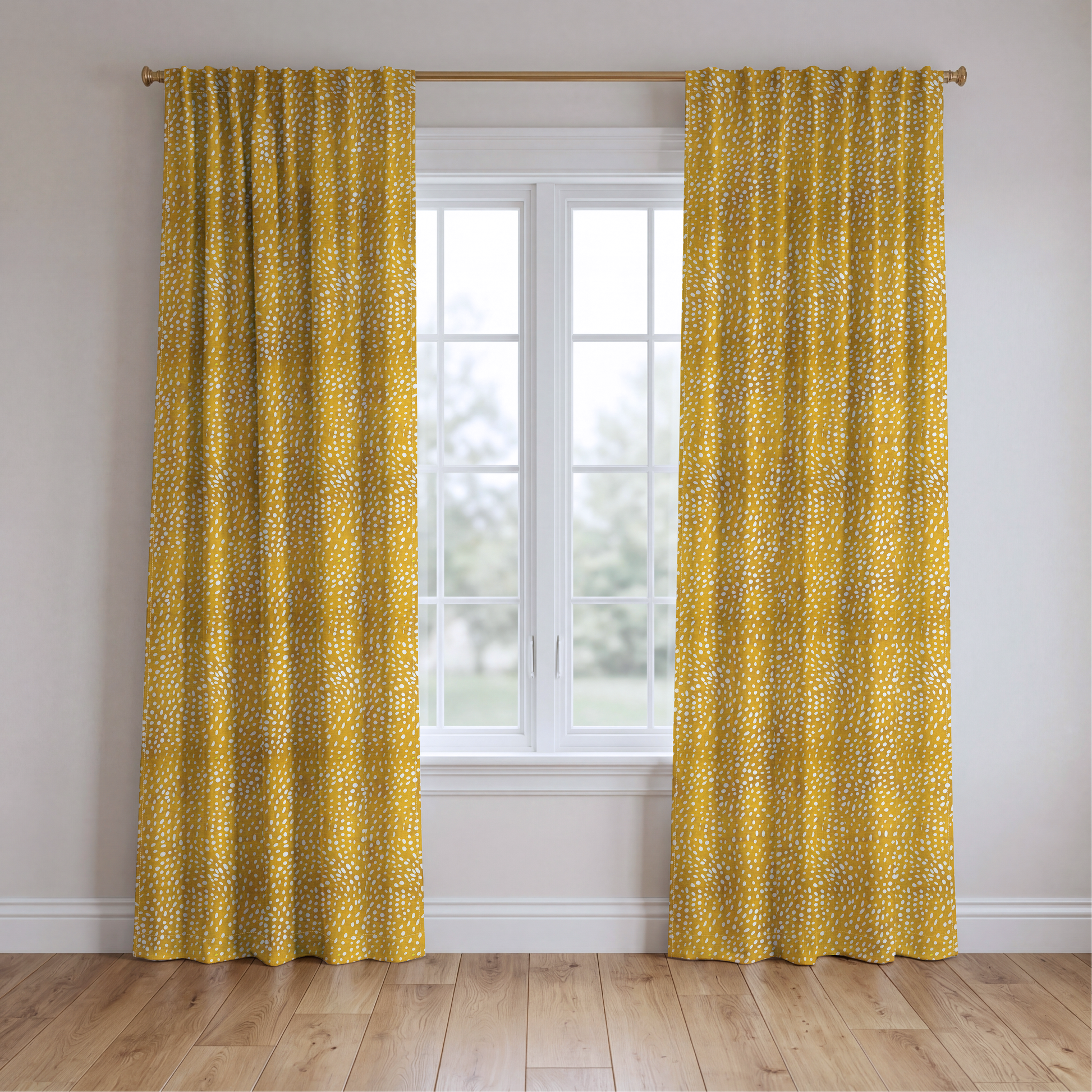 Sunny Speckle - Drapery — two panels