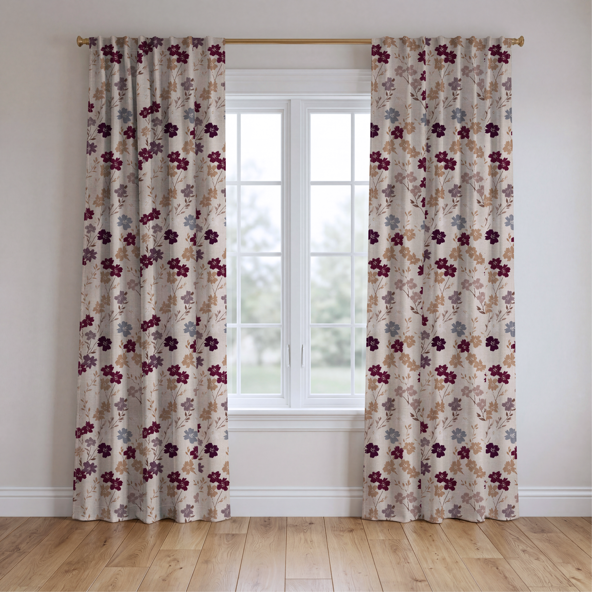 Rose Hall - Drapery — two panels