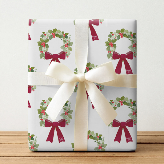 Festive Arrow Wreath - Wrapping Paper