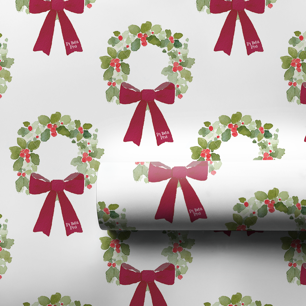 Festive Arrow Wreath - Wrapping Paper