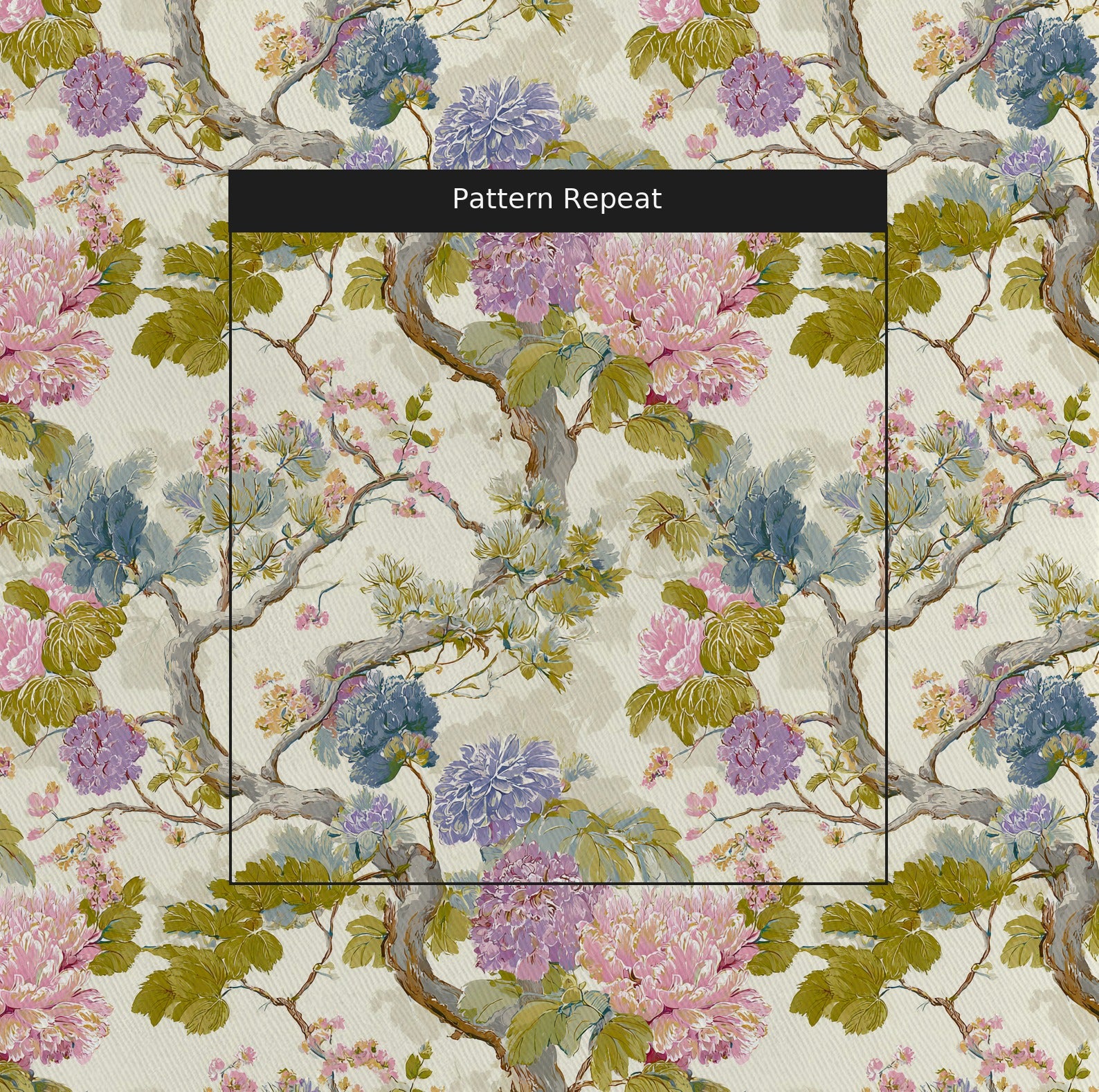 Carla Fabric by the Yard — pattern repeat