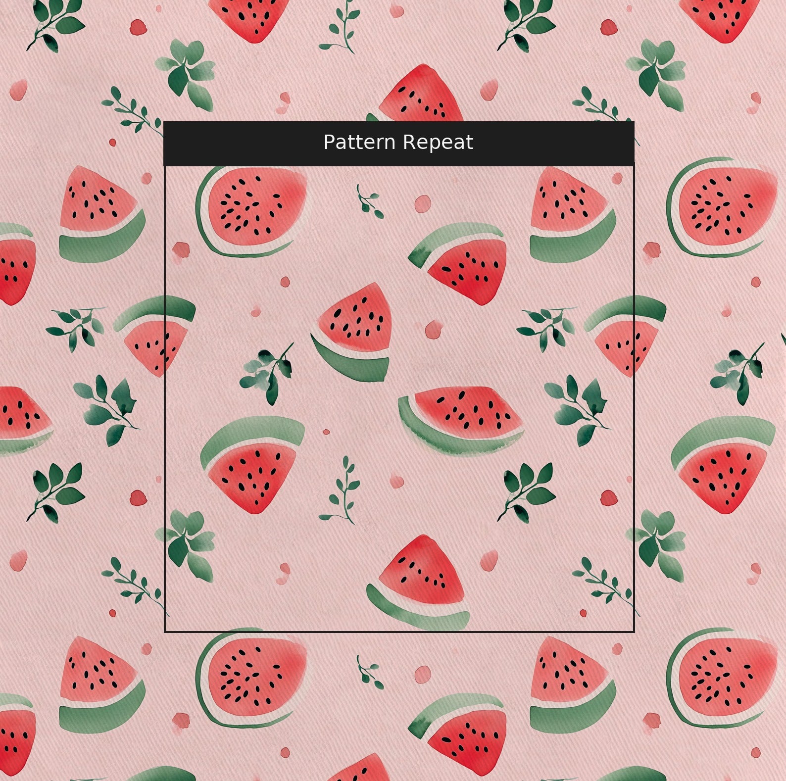 Melon Crush Fabric by the Yard — pattern repeat