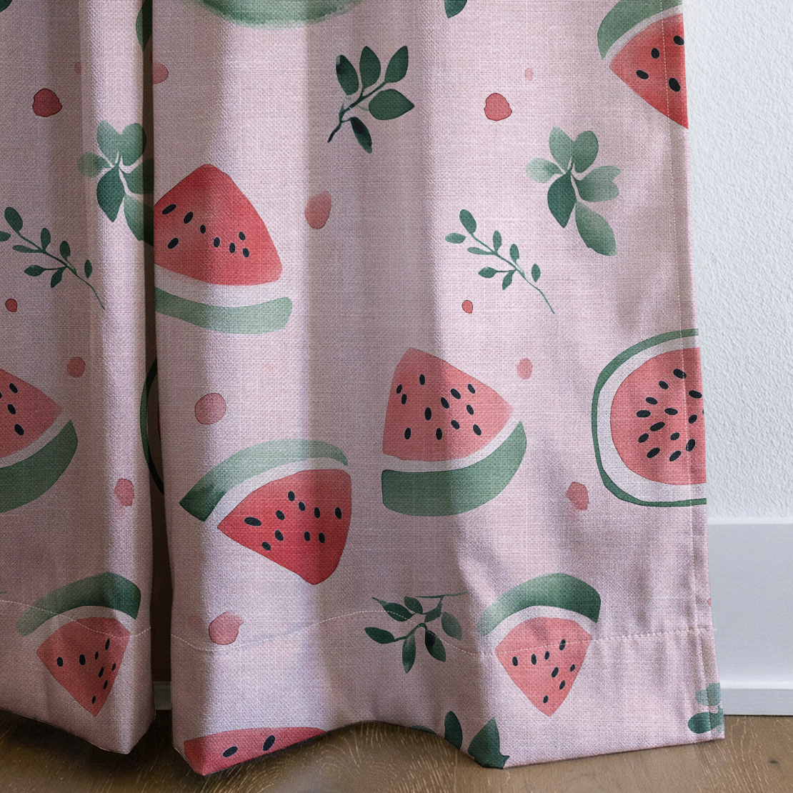 Melon Crush - Drapery — corner closeup