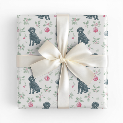 Merry Labradoodle - Wrapping Paper