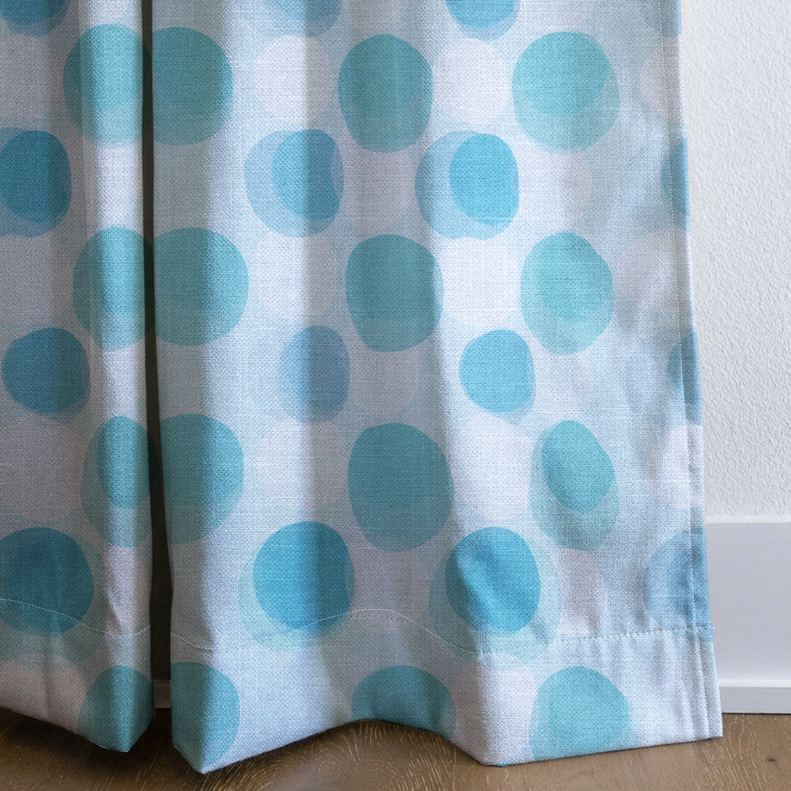 All The Blues - Drapery — corner closeup
