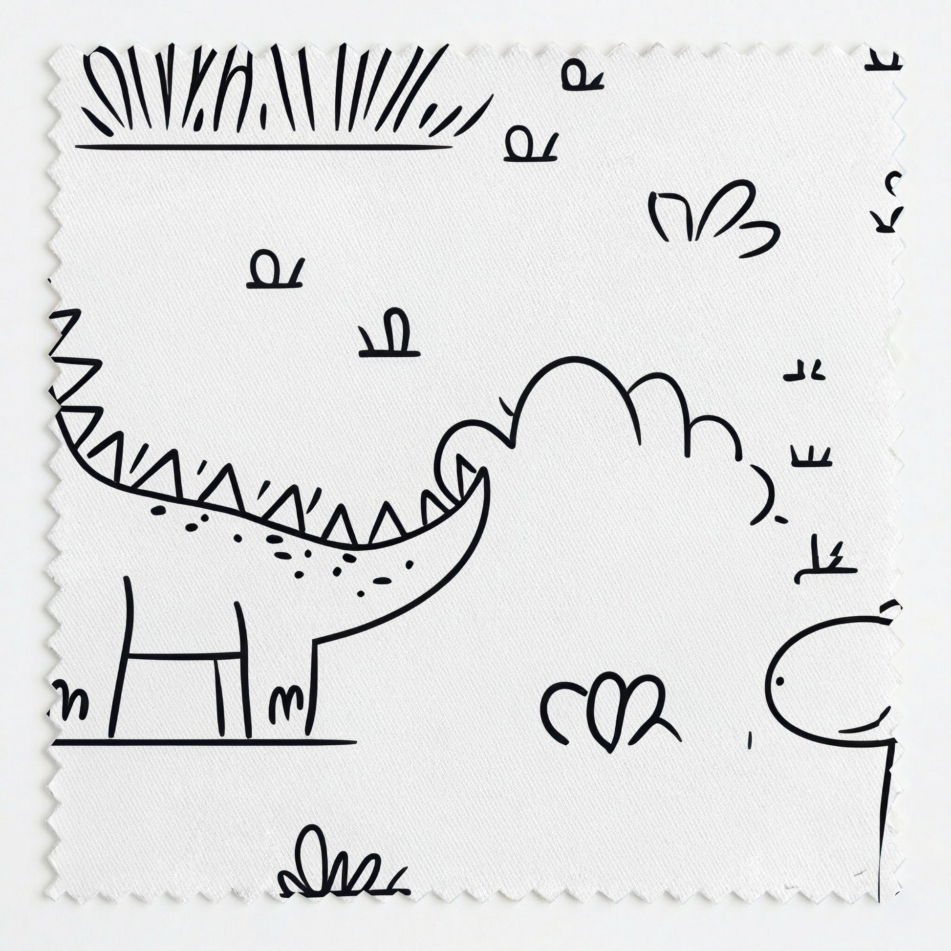 Dino Doodle Fabric by the Yard