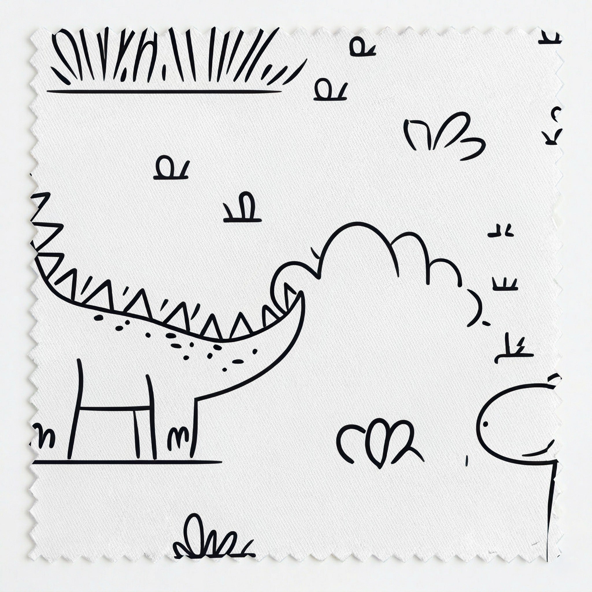 Dino Doodle Fabric by the Yard