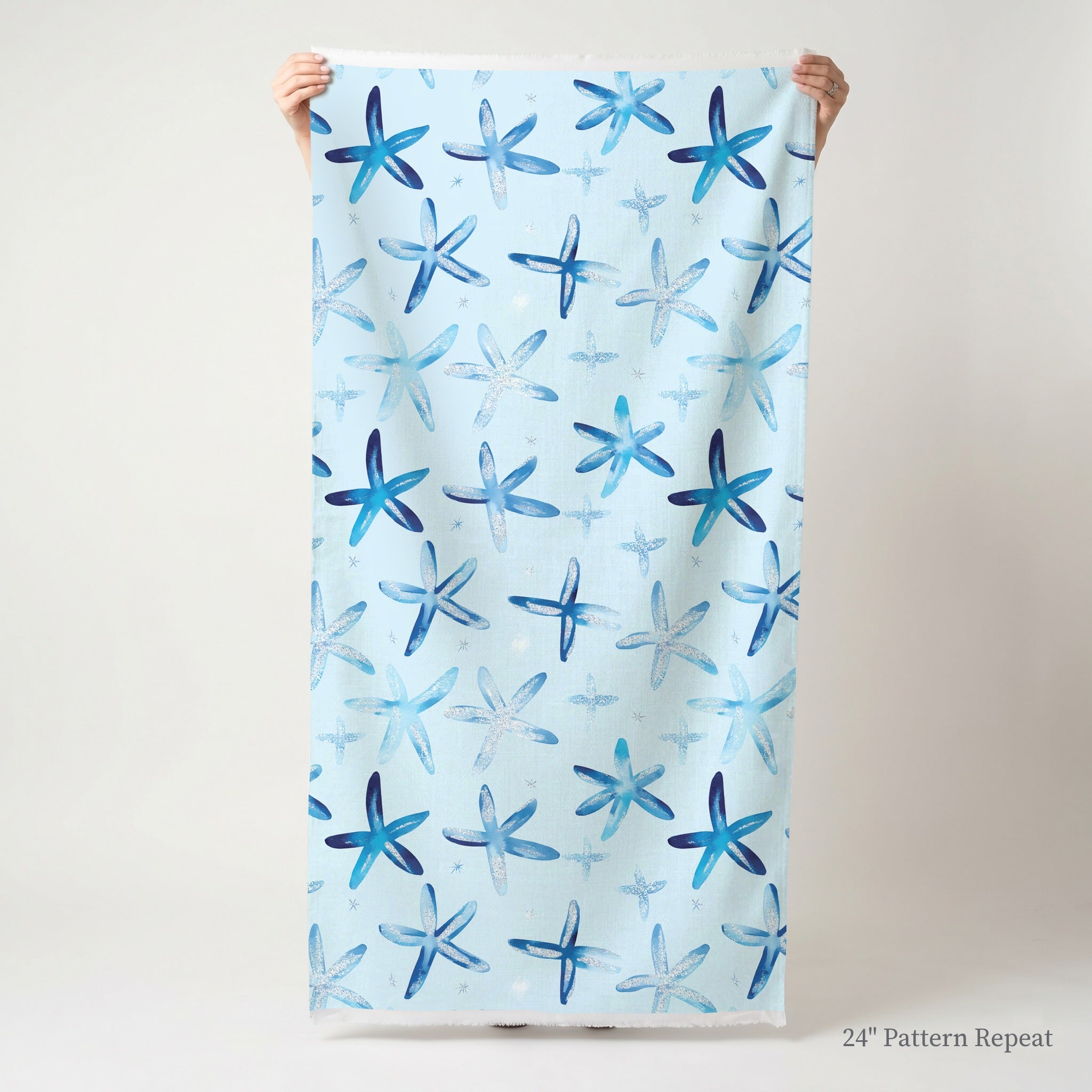 Snowy Sparkle Fabric by the Yard