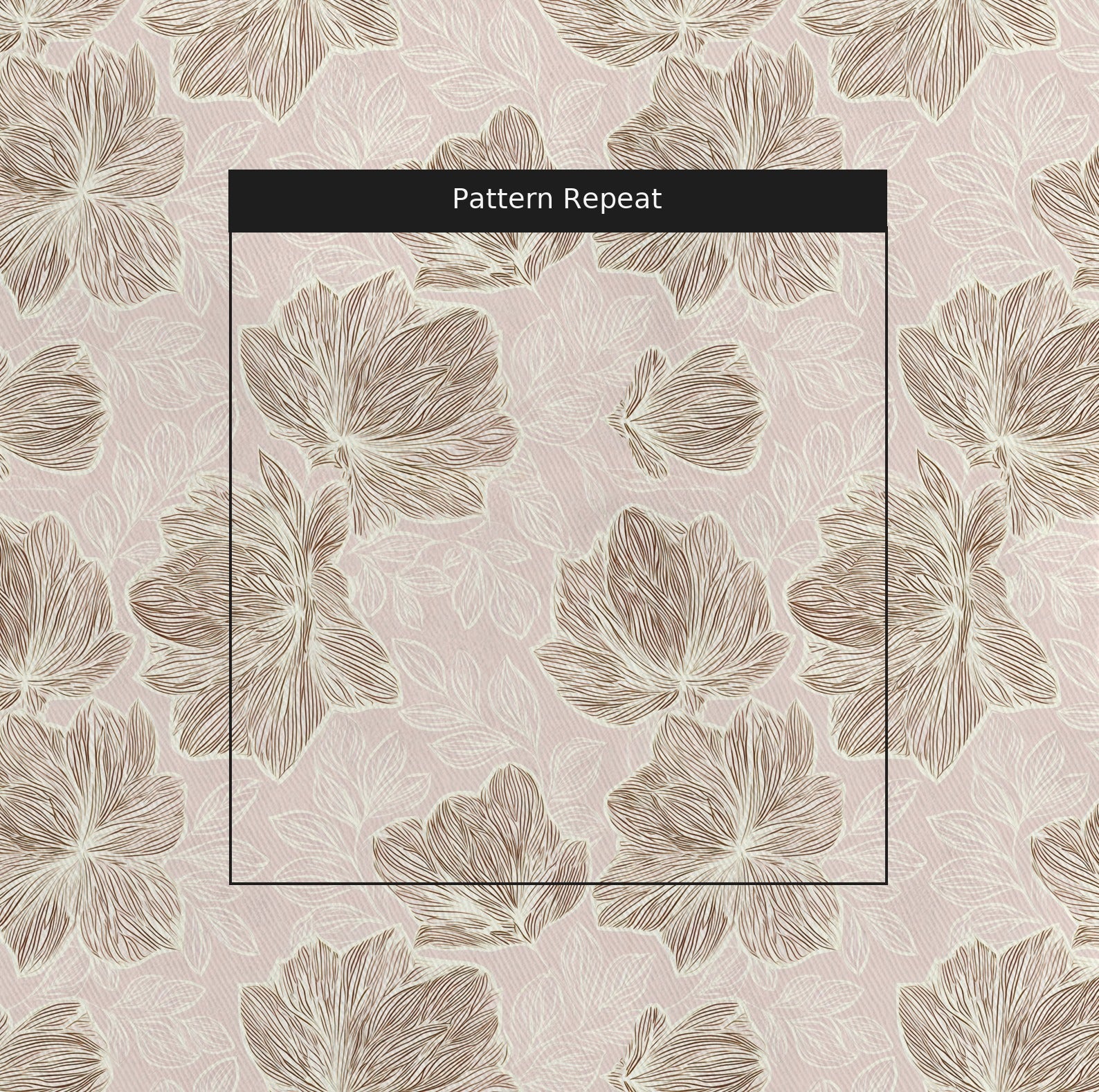 Rosegold Fabric by the Yard — pattern repeat