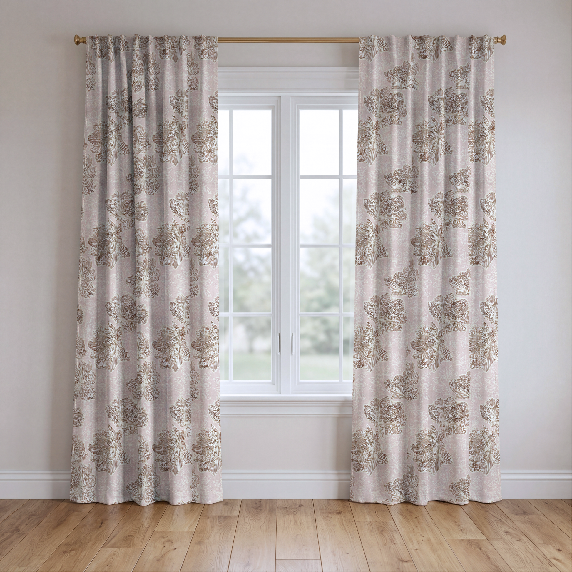 Rosegold - Drapery — two panels