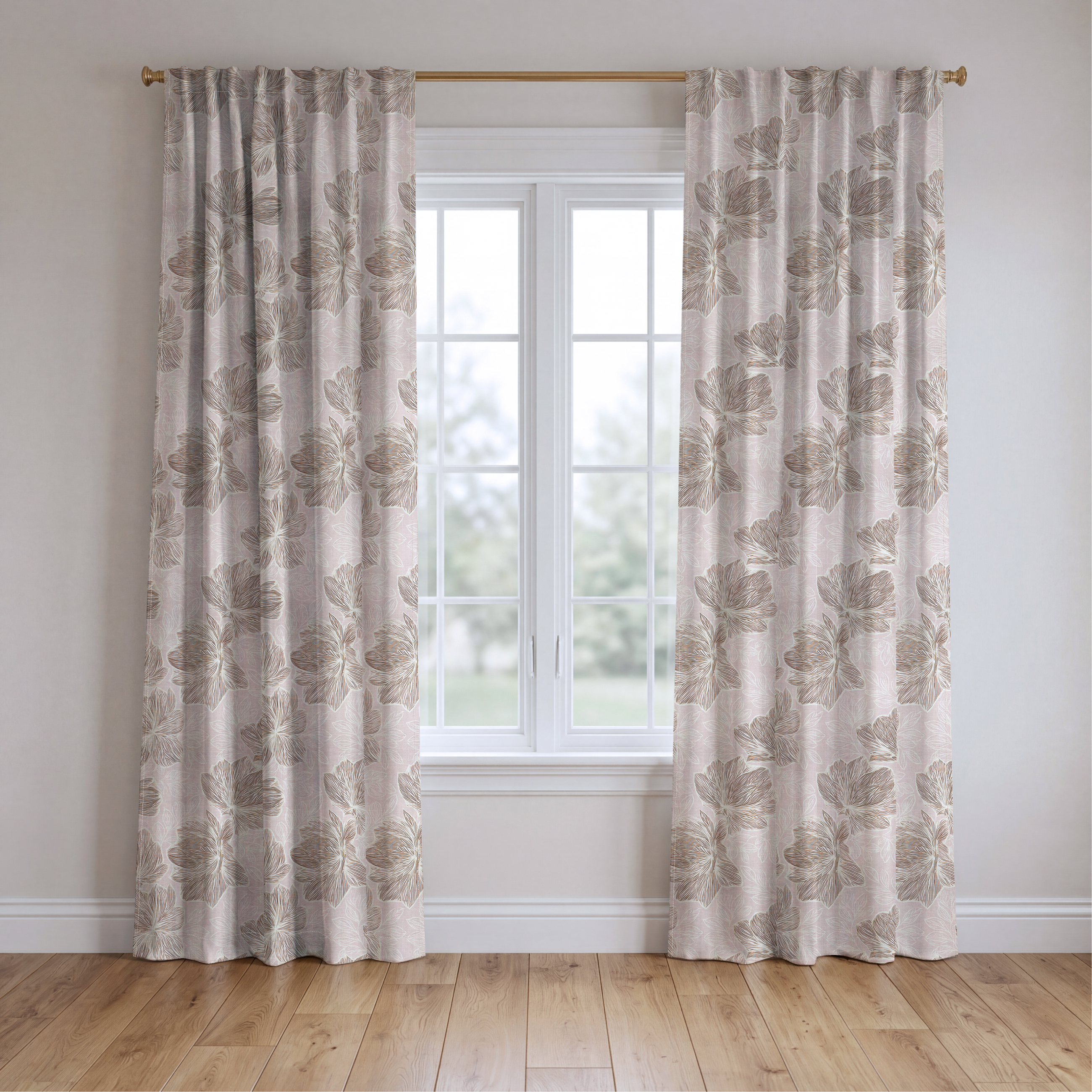 Rosegold - Drapery — two panels