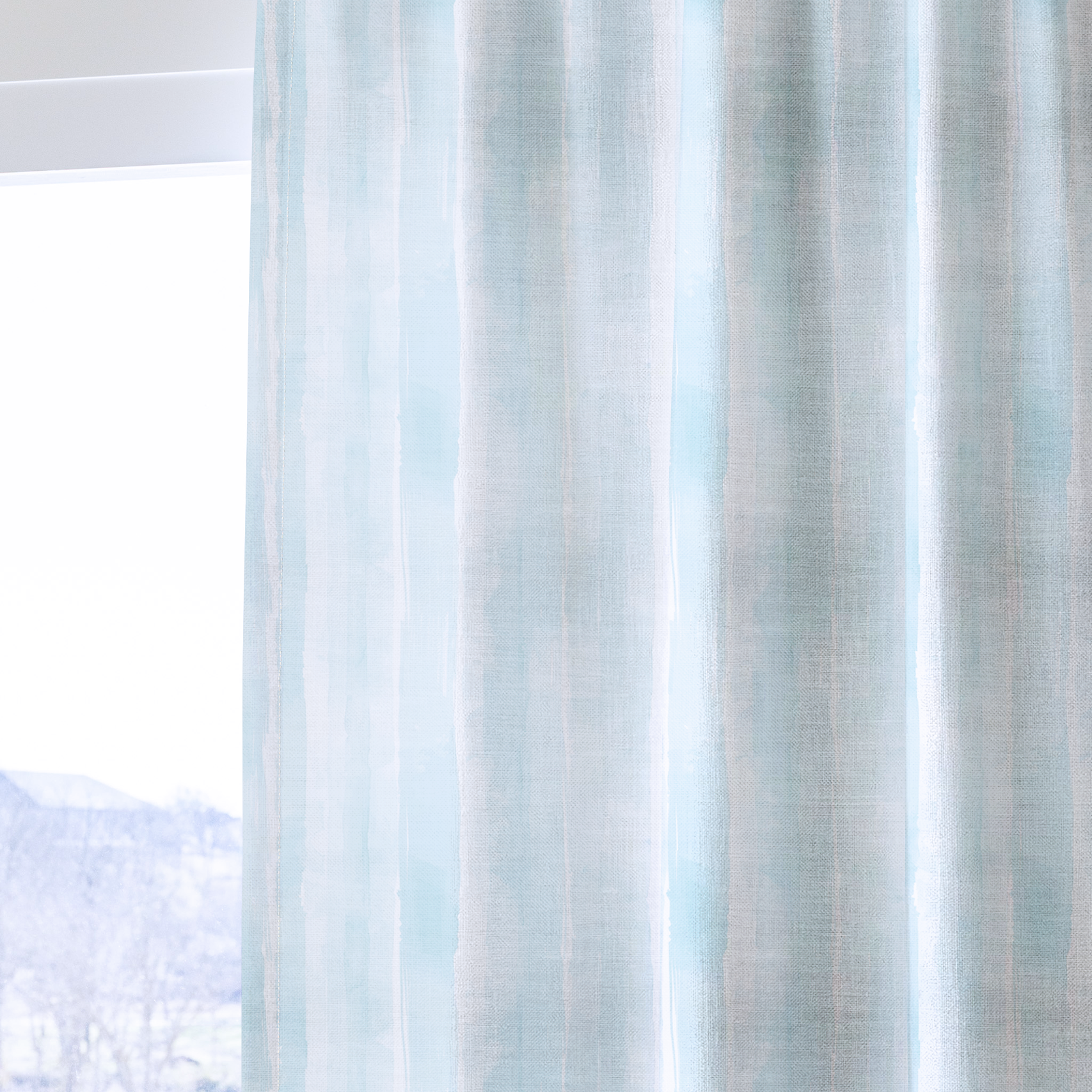 Blue Emily - Drapery — one panel