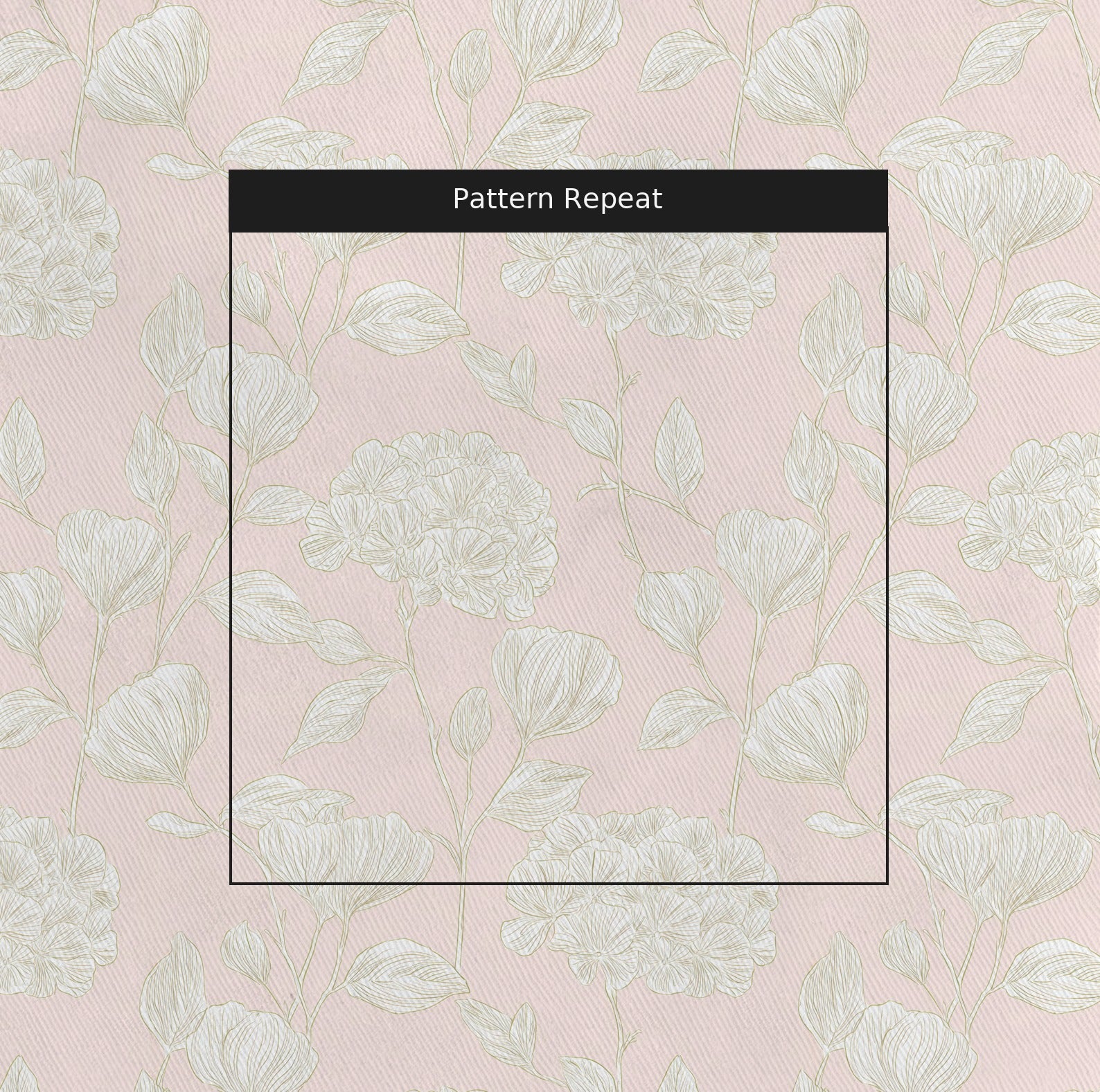 Blush Pink Fabric by the Yard — pattern repeat