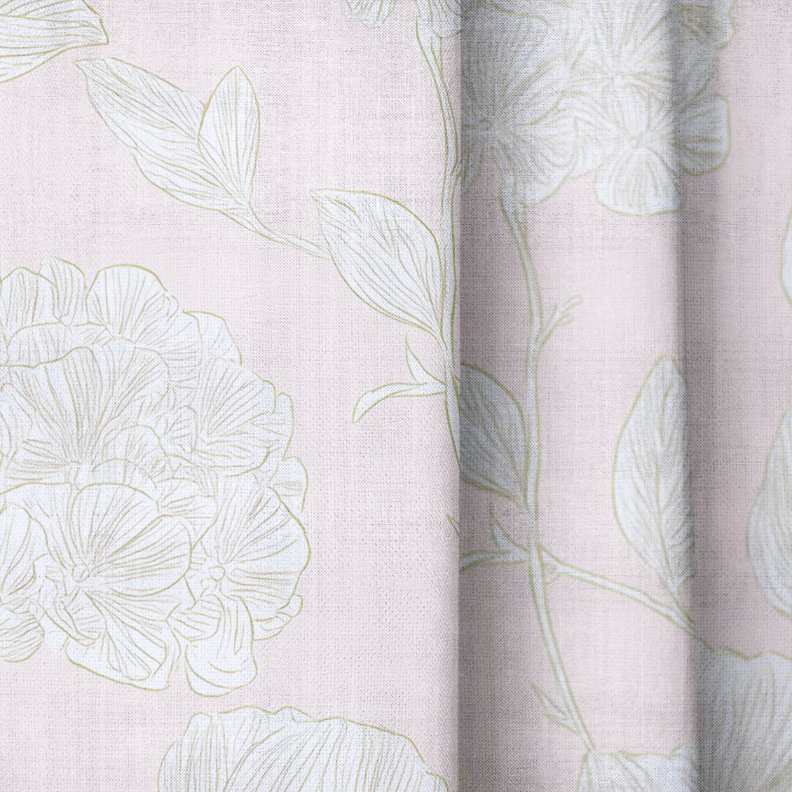 Blush Pink - Drapery — close up