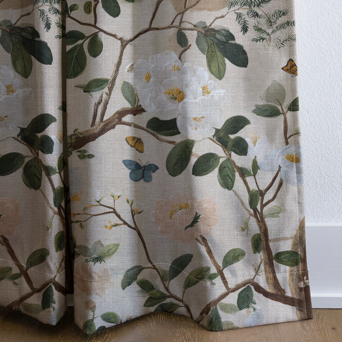 Bloomed - Drapery — corner closeup