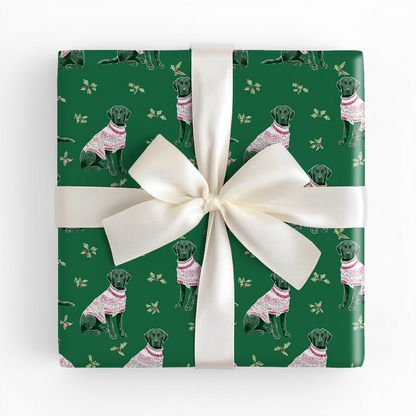 Black Lab Noel - Wrapping Paper