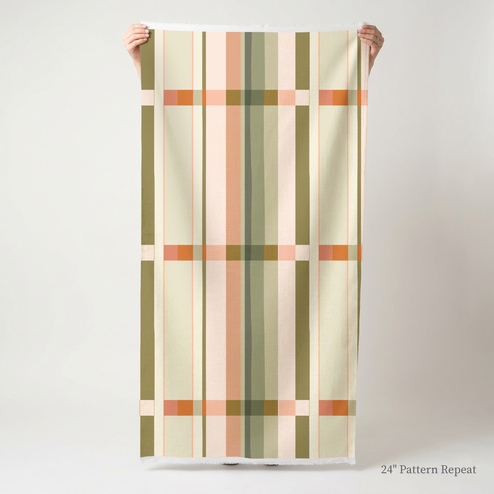 Hailey's Harvest Plaid Fabric by the Yard