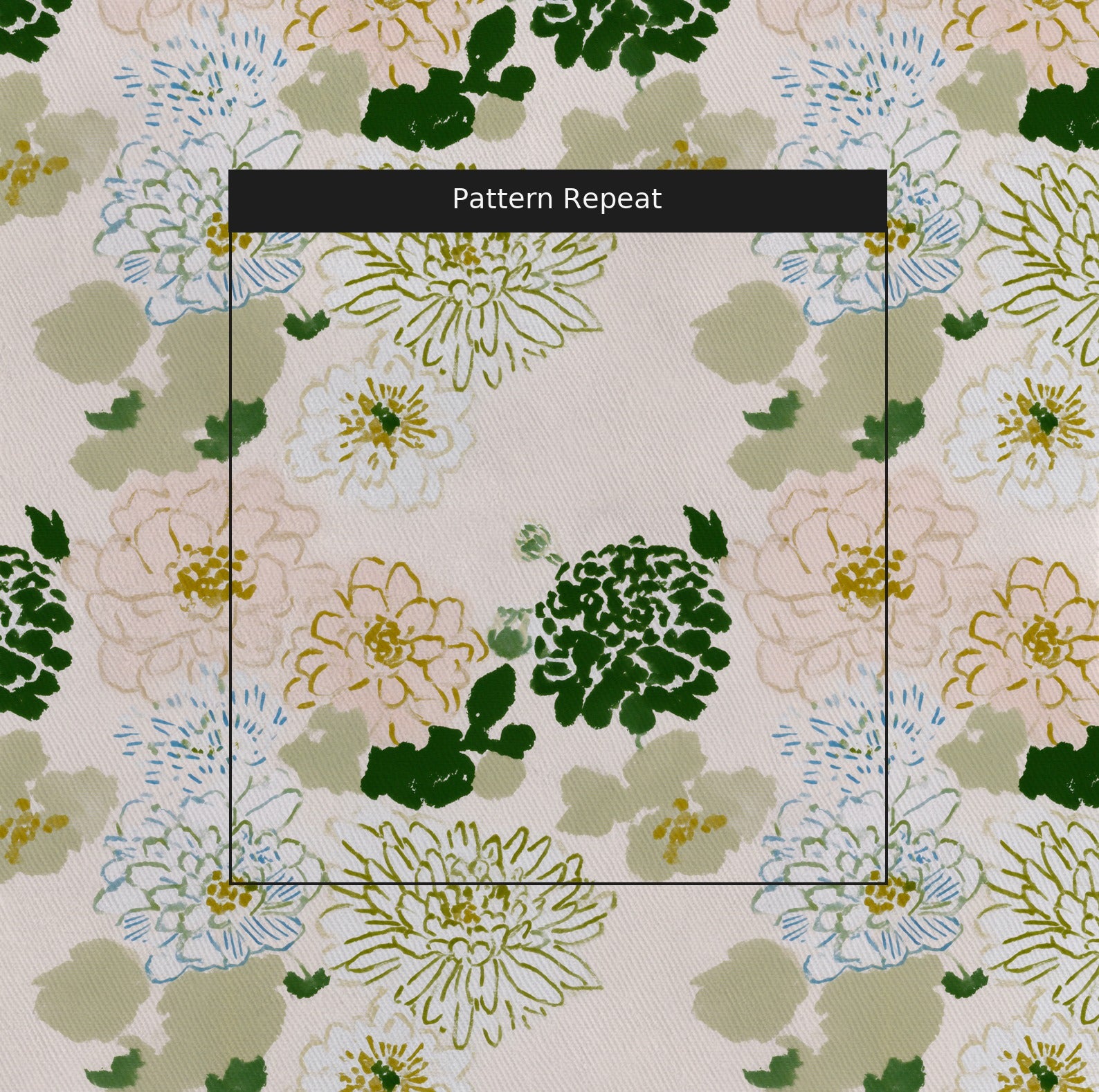 Millicent Fabric by the Yard — pattern repeat