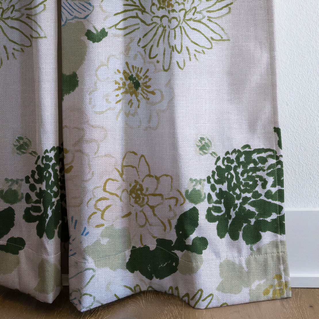 Millicent - Drapery — corner closeup