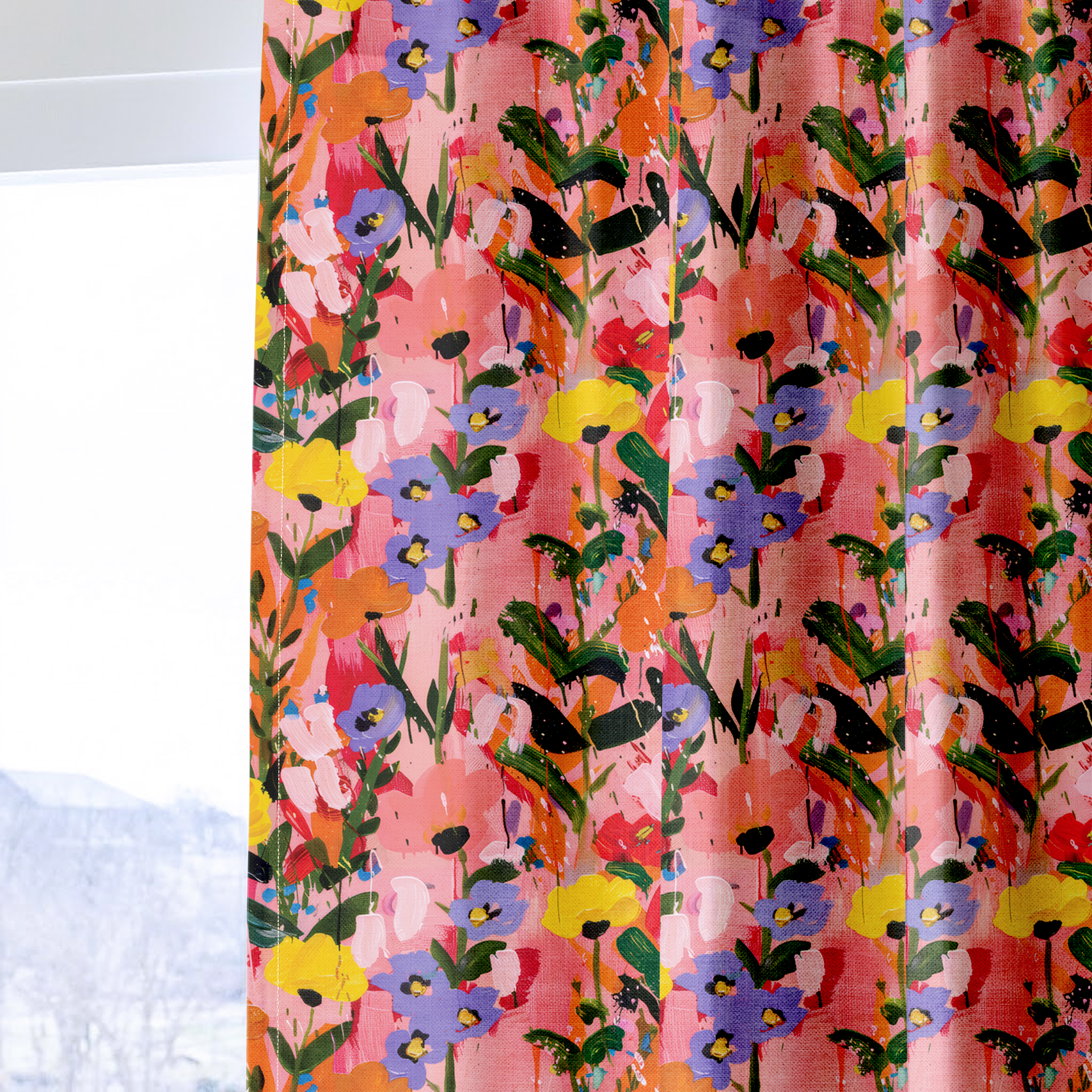 Scarlett's Spring Canvas - Drapery — one panel