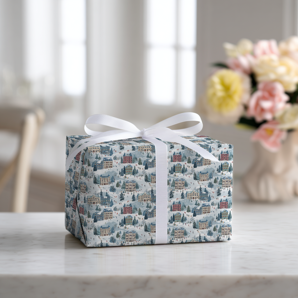 Ski Town - Wrapping Paper