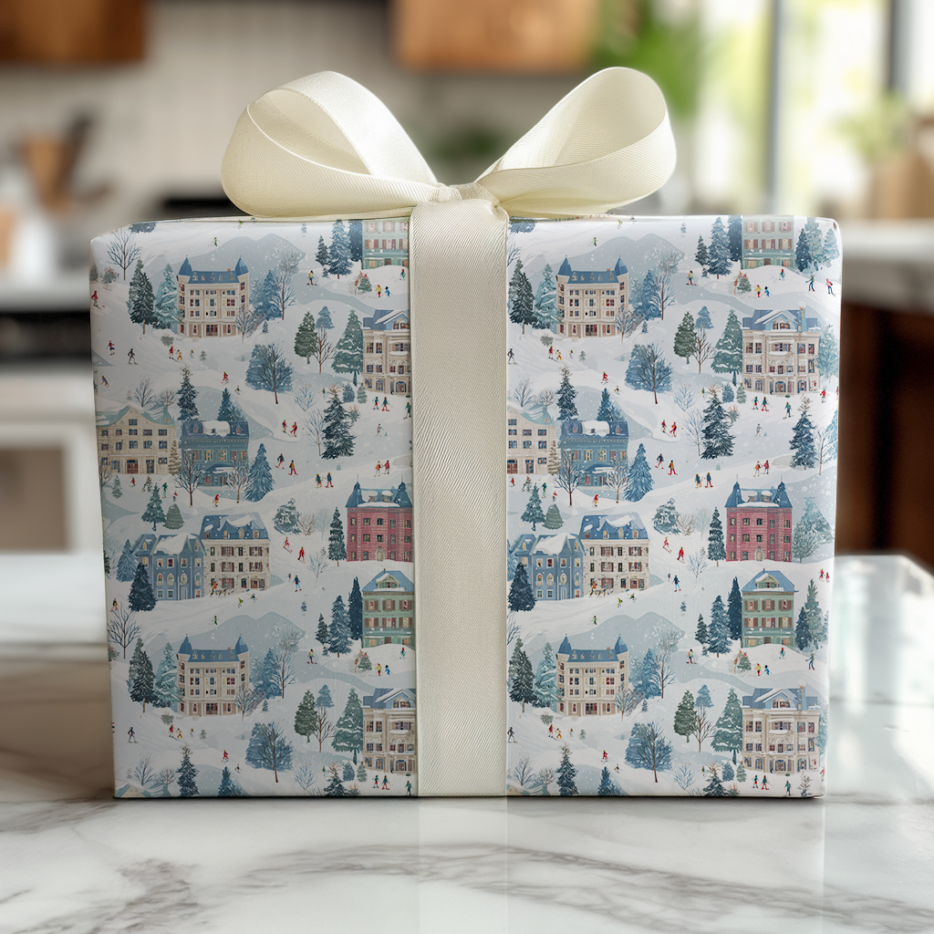 Ski Town - Wrapping Paper