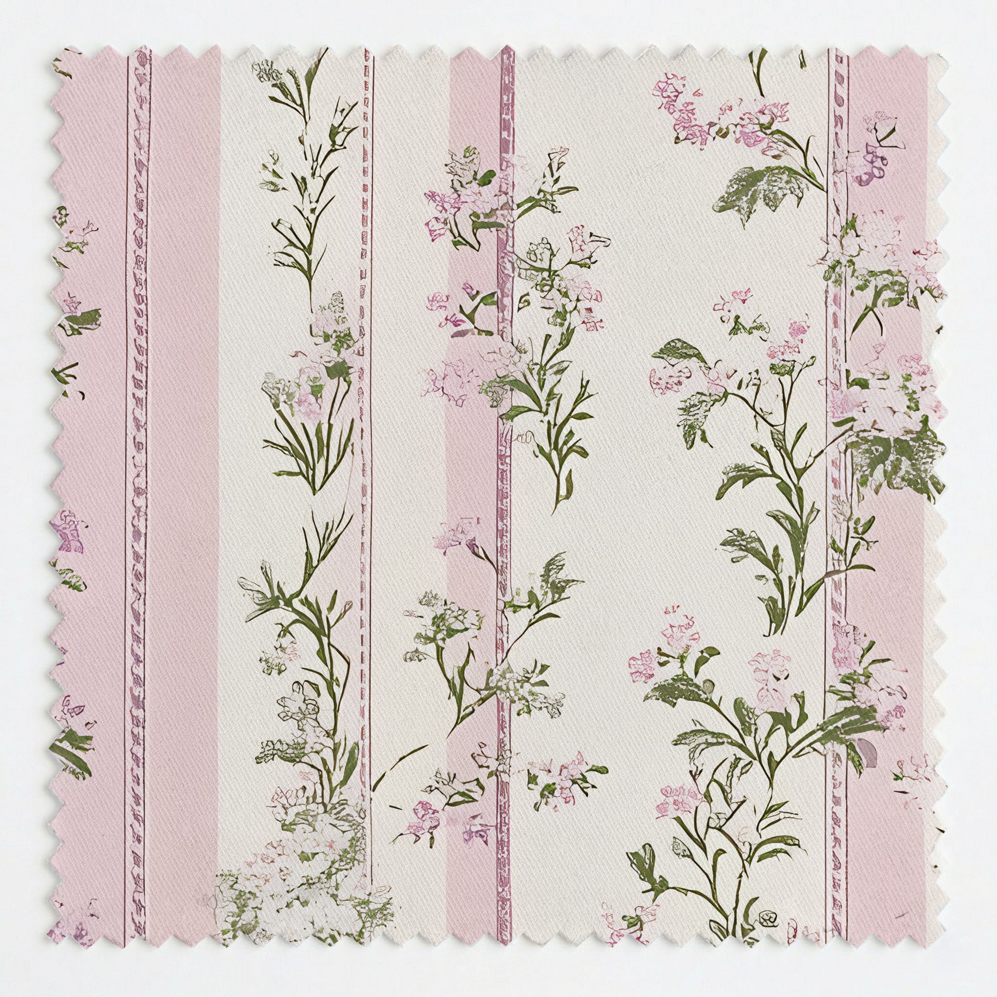 Blooming Stripes Fabric by the Yard