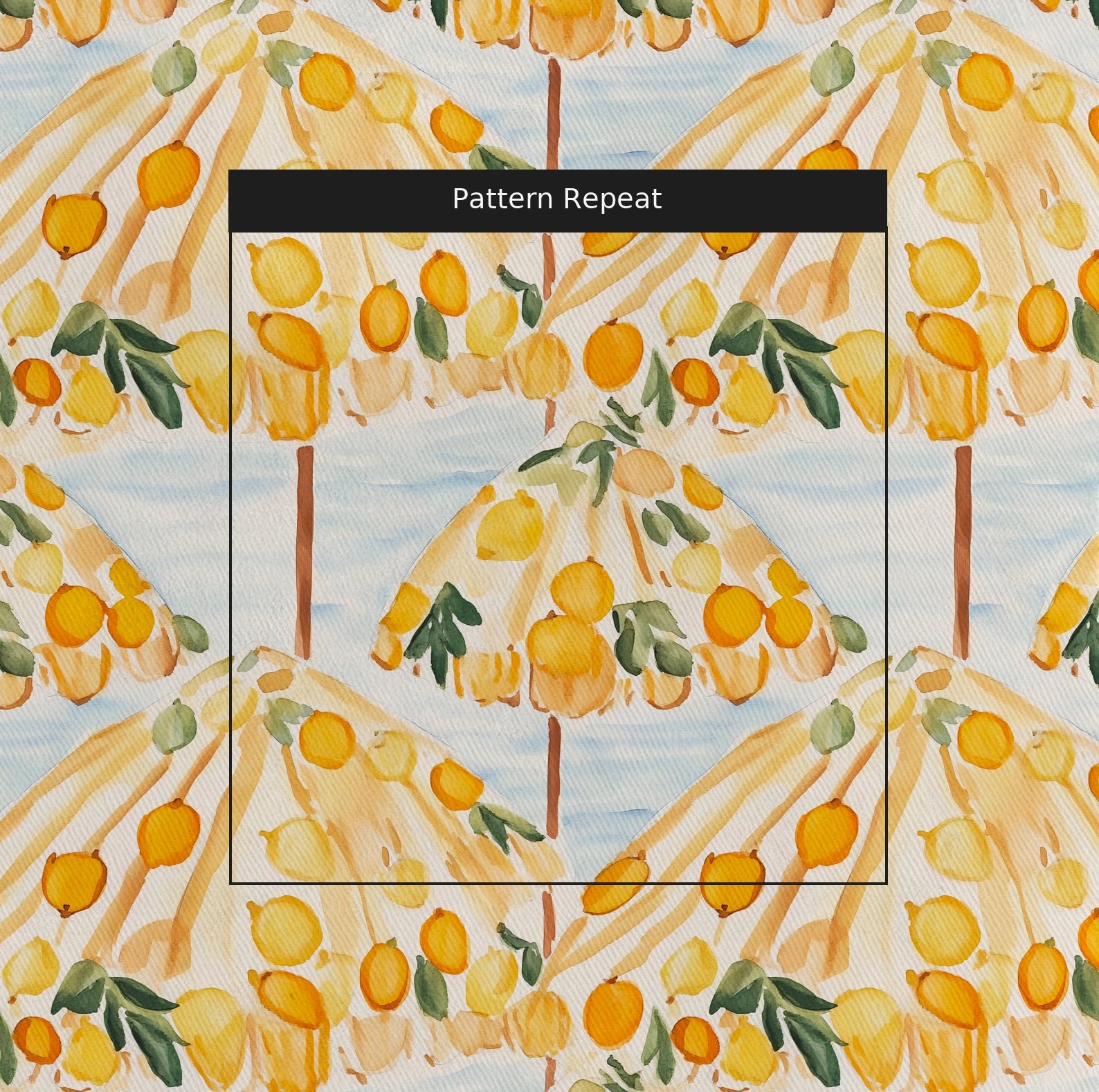 Lemon Grove Fabric by the Yard — pattern repeat