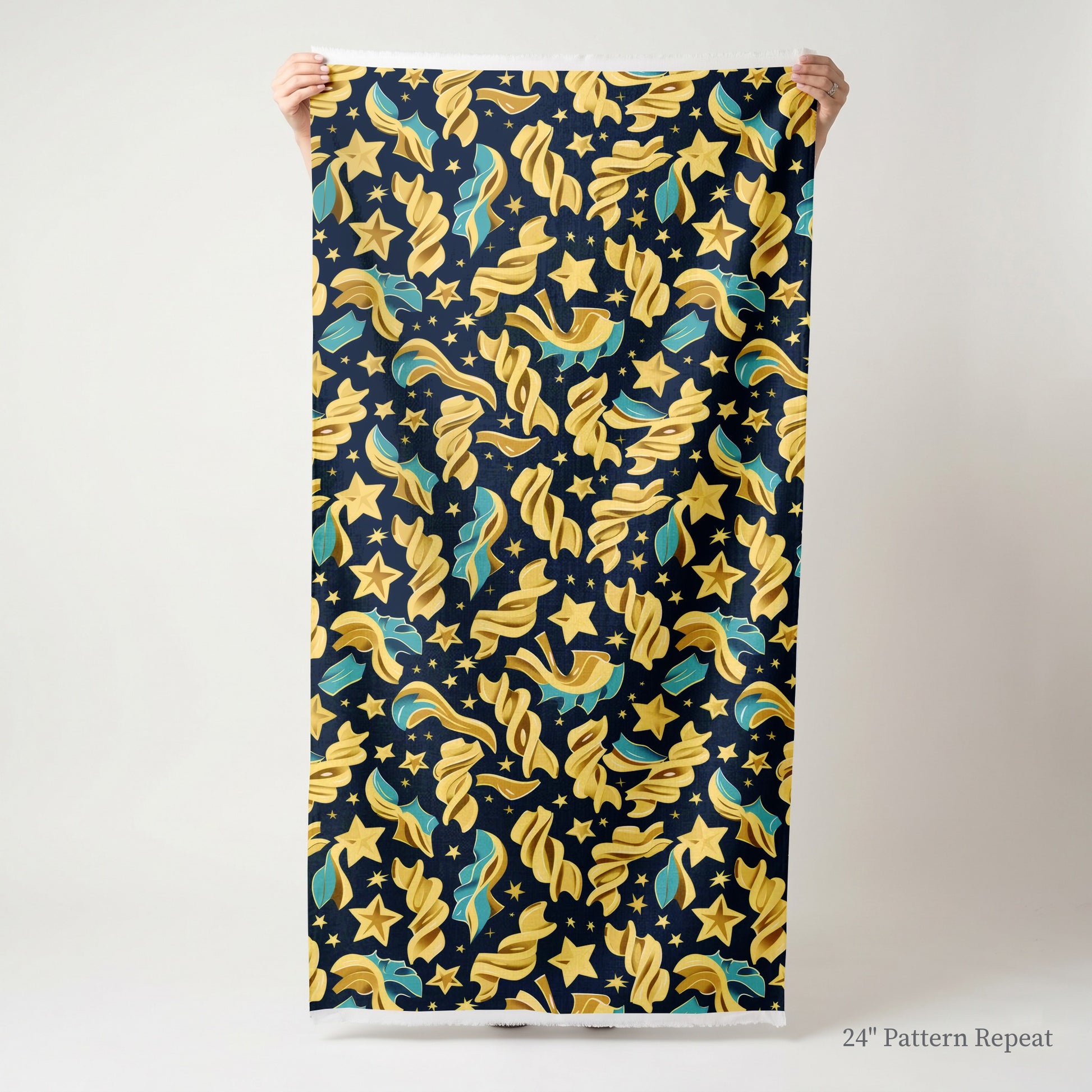 Luna's Cosmic Linguine Fabric by the Yard
