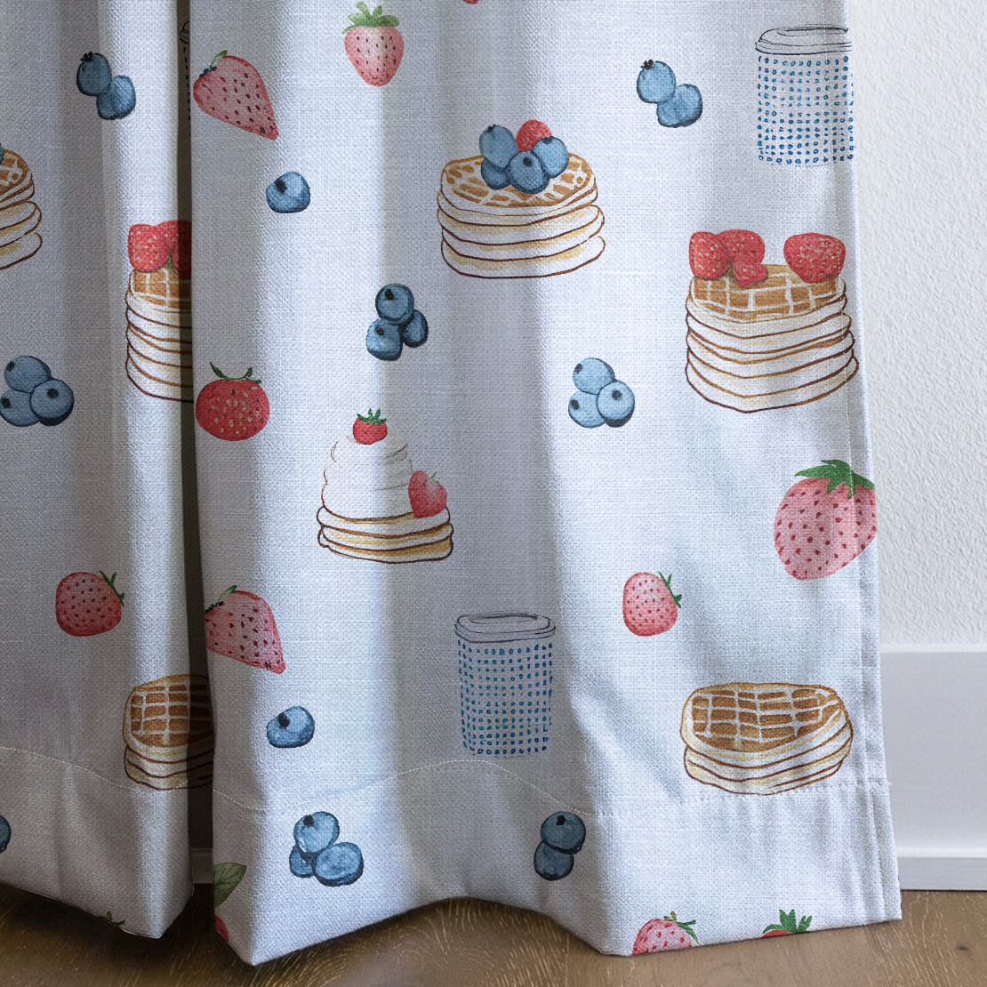 Good Morning - Drapery — corner closeup