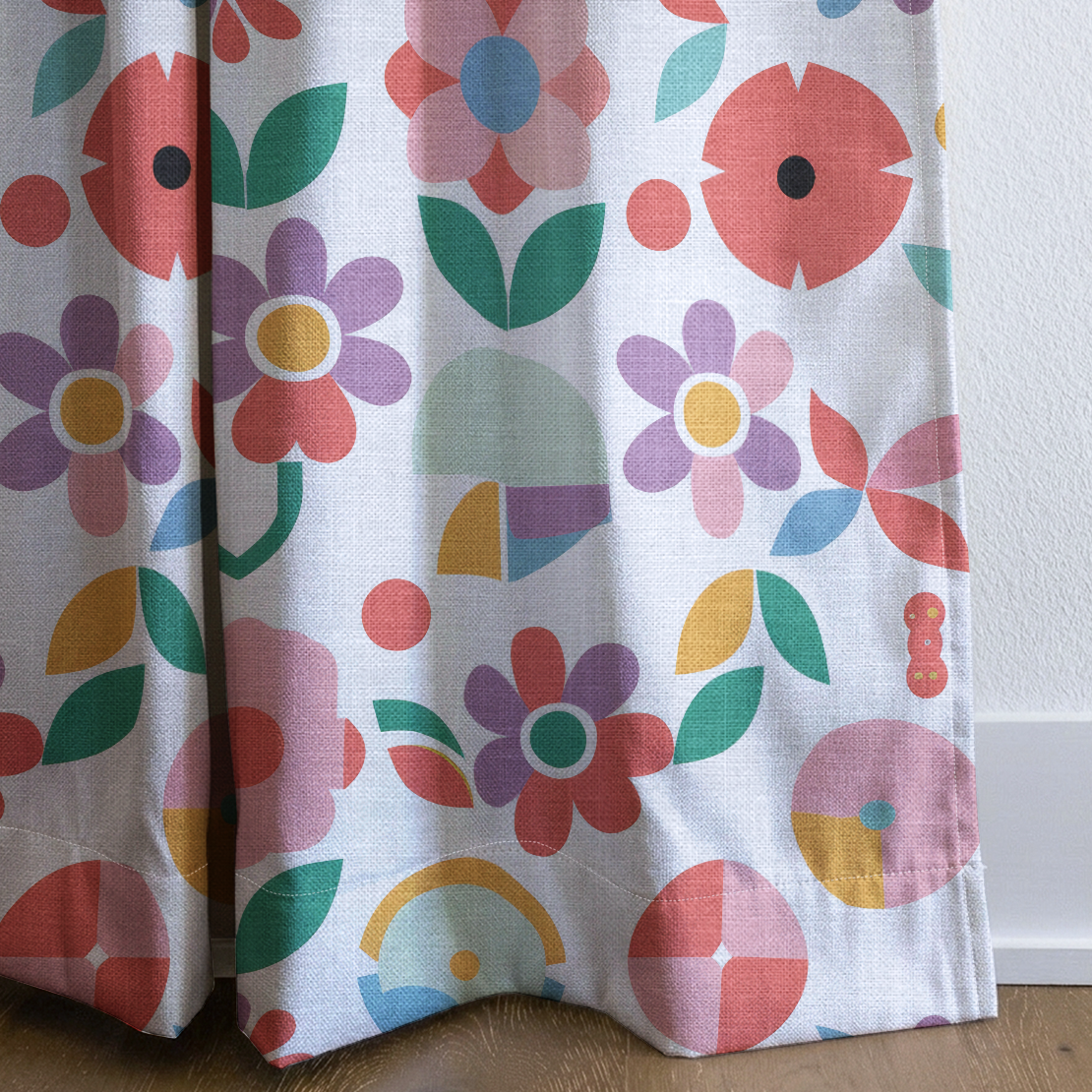 Geoflora - Drapery — corner closeup