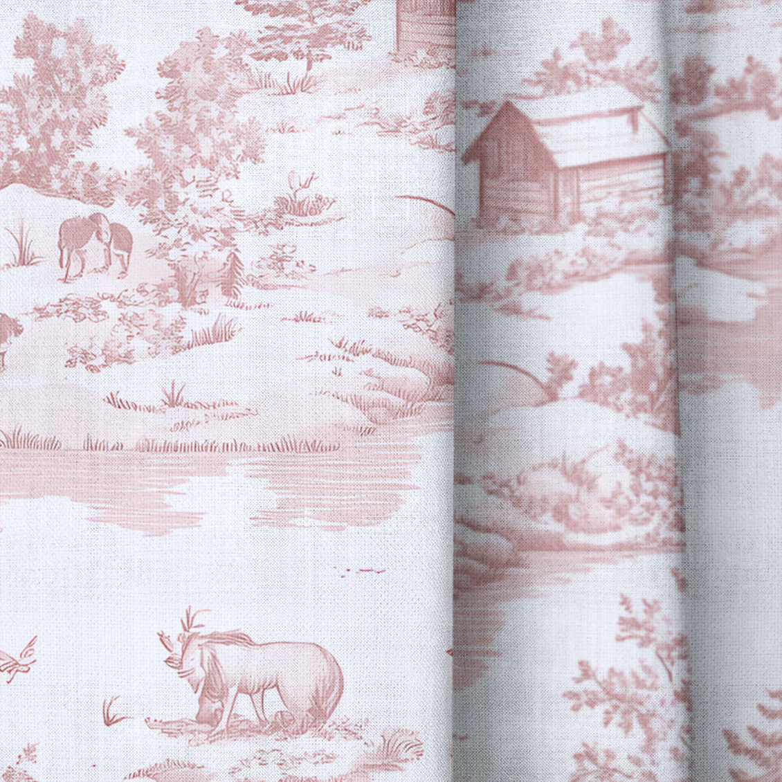 Vintage Woodland - Drapery — close up