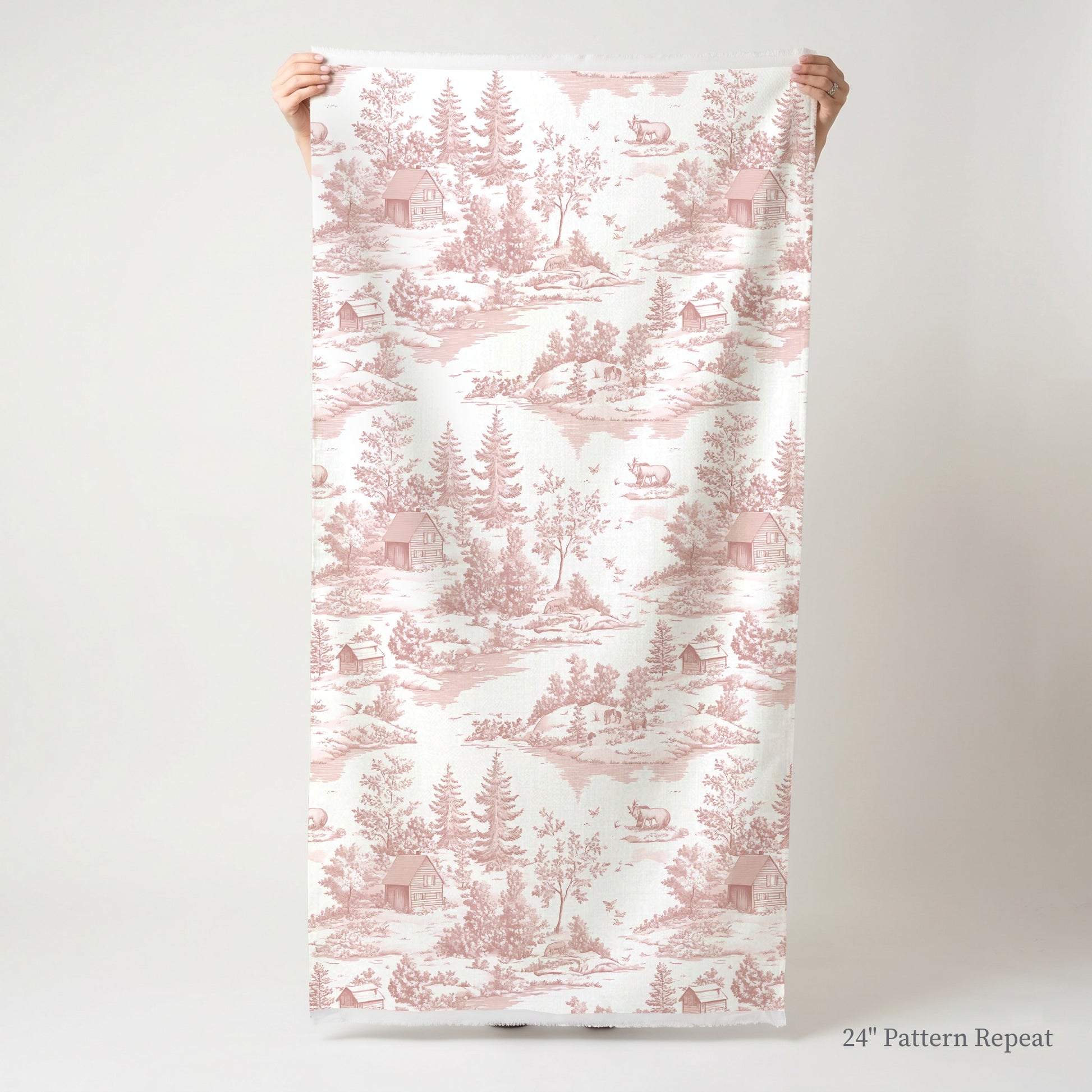 Vintage Woodland Fabric by the Yard