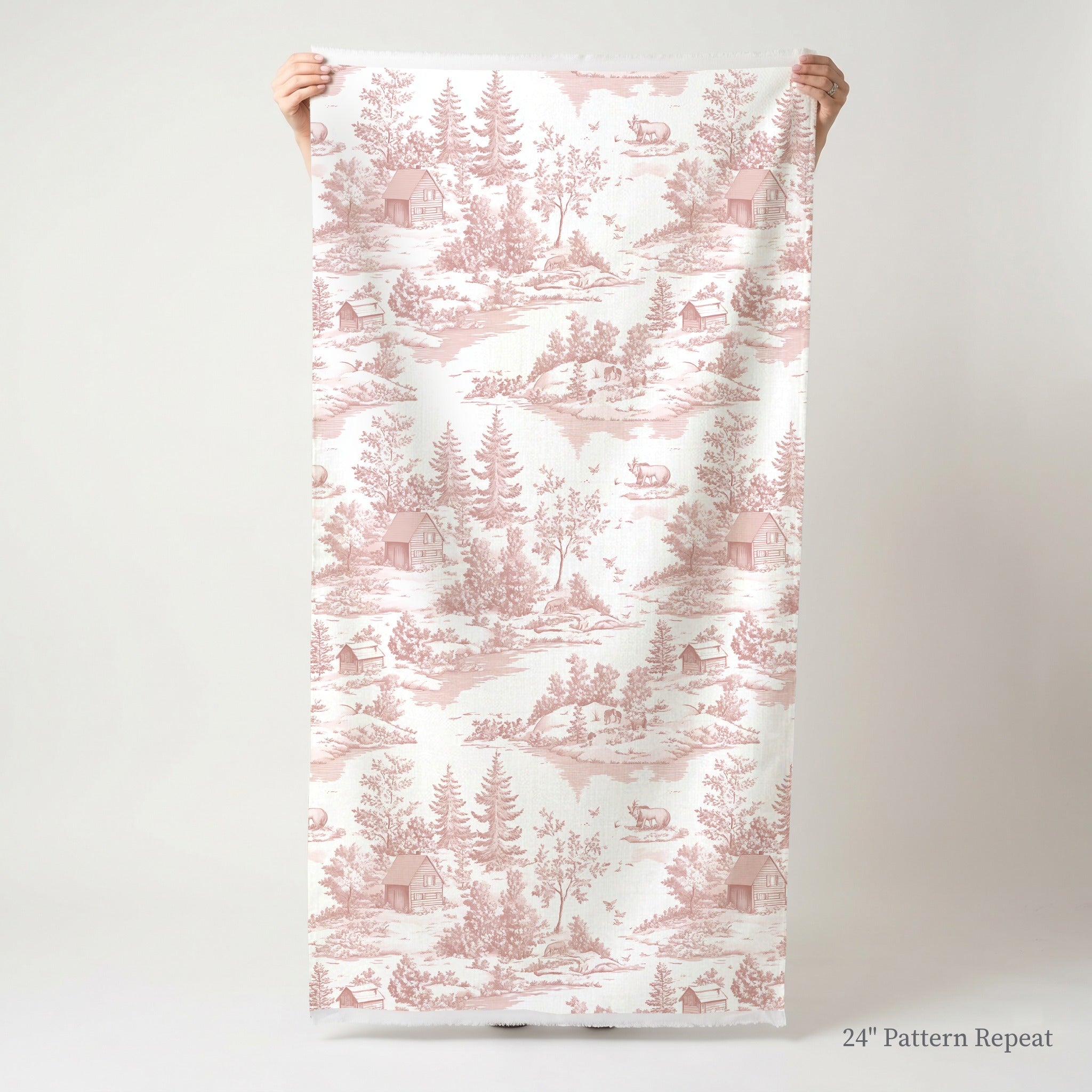 Vintage Woodland Fabric by the Yard