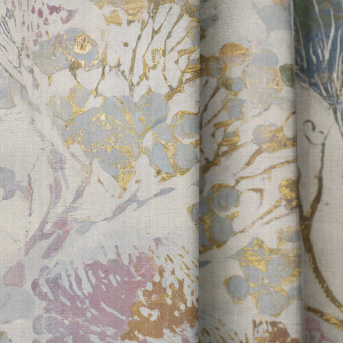 The Soft Green - Drapery — close up