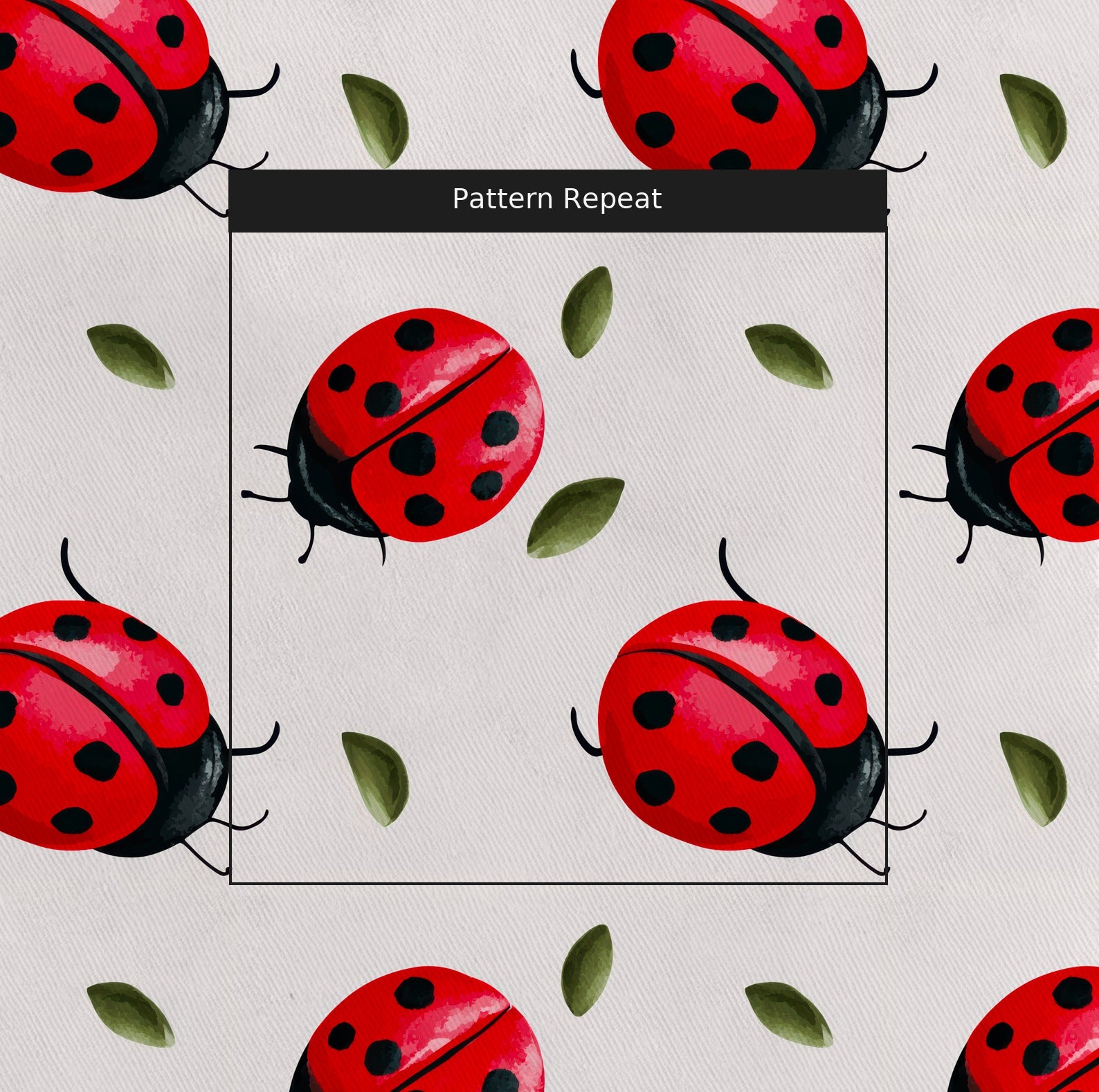 Lady Luck Fabric by the Yard — pattern repeat