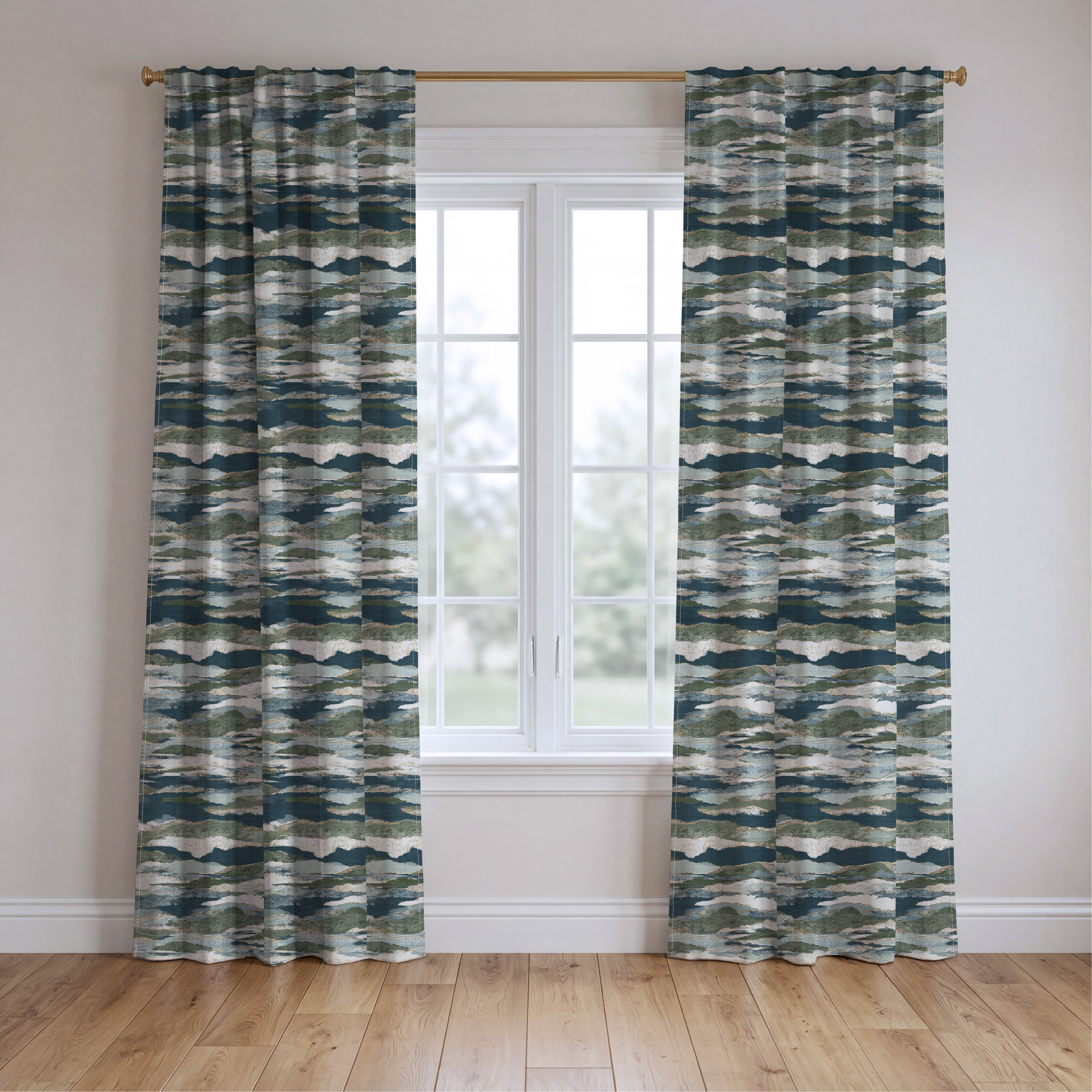 The Overlook - Drapery — two panels