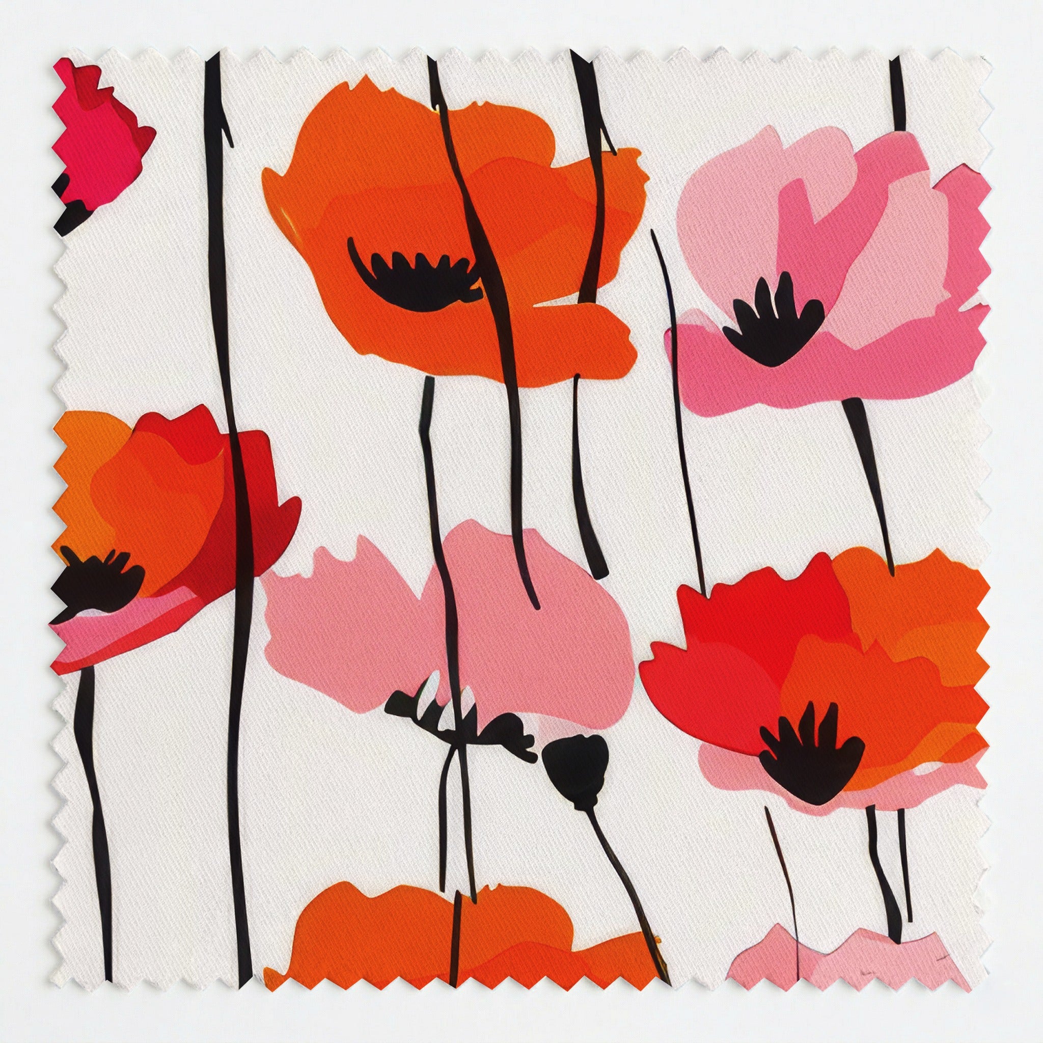 Piper's Poppy Parade Fabric by the Yard