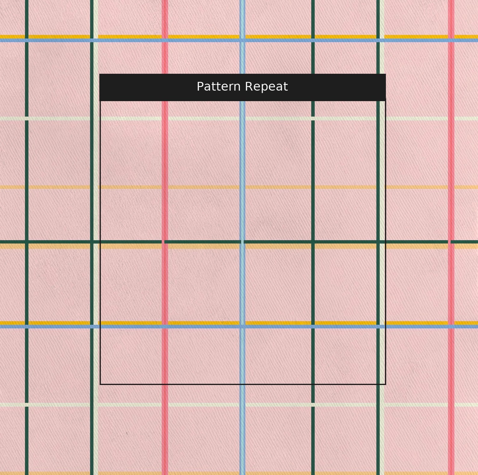 Plaid About You Fabric by the Yard — pattern repeat